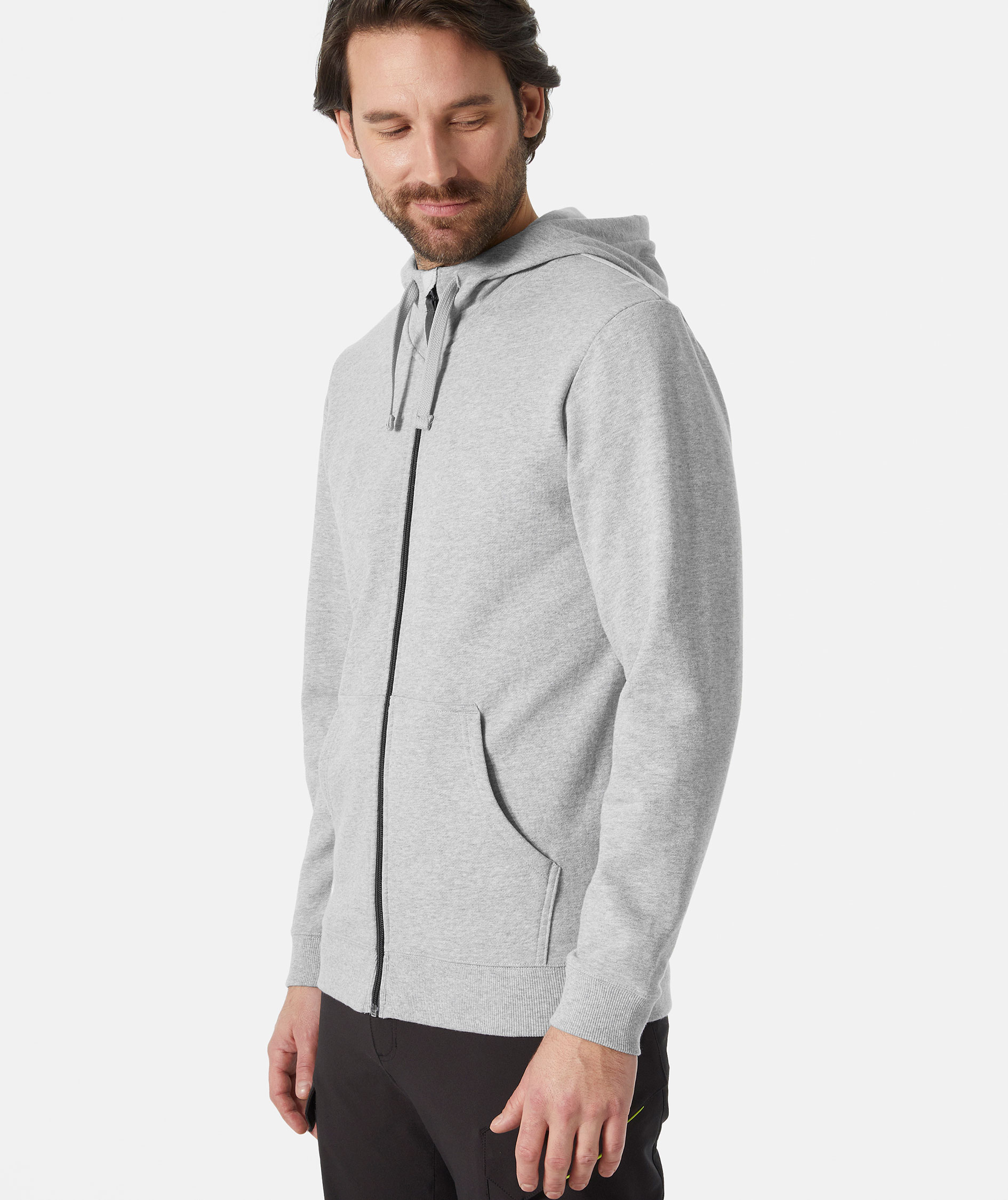 Helly Hansen Classic hoodie med dragkedja, Grey melange