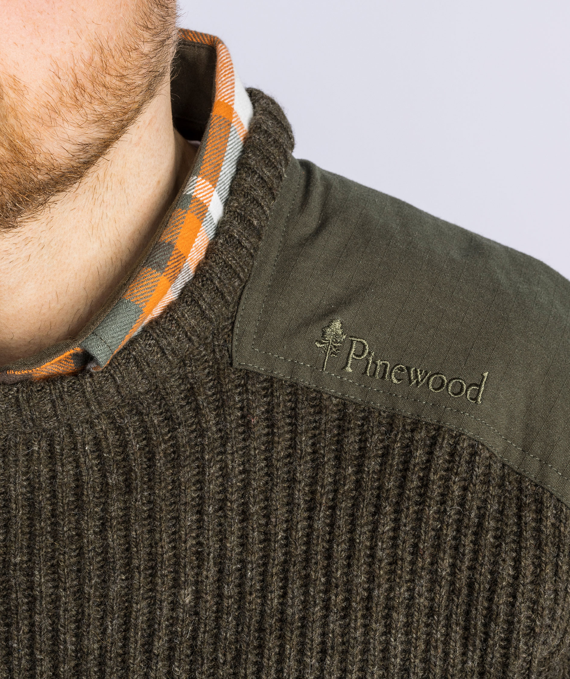 Pinewood Lappland Rough striktr&oslash;je, Mossgreen melange, large image number 5