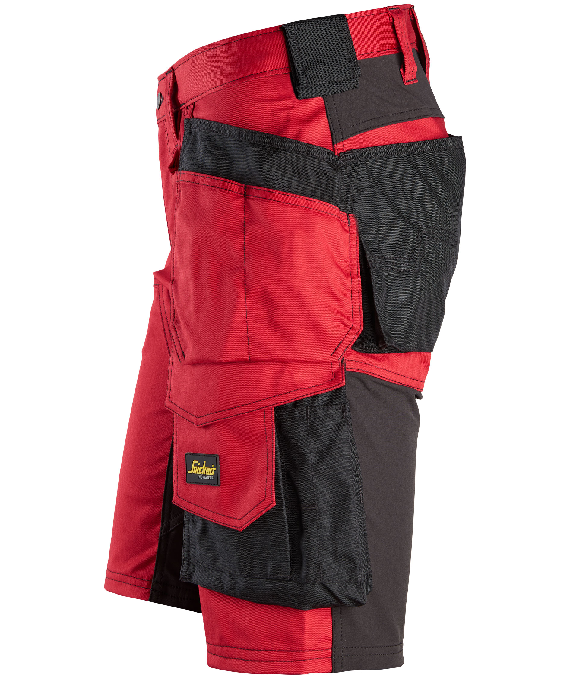 Snickers AllroundWork h&aring;ndverkershorts 6141, Chili Red/Black, large image number 3