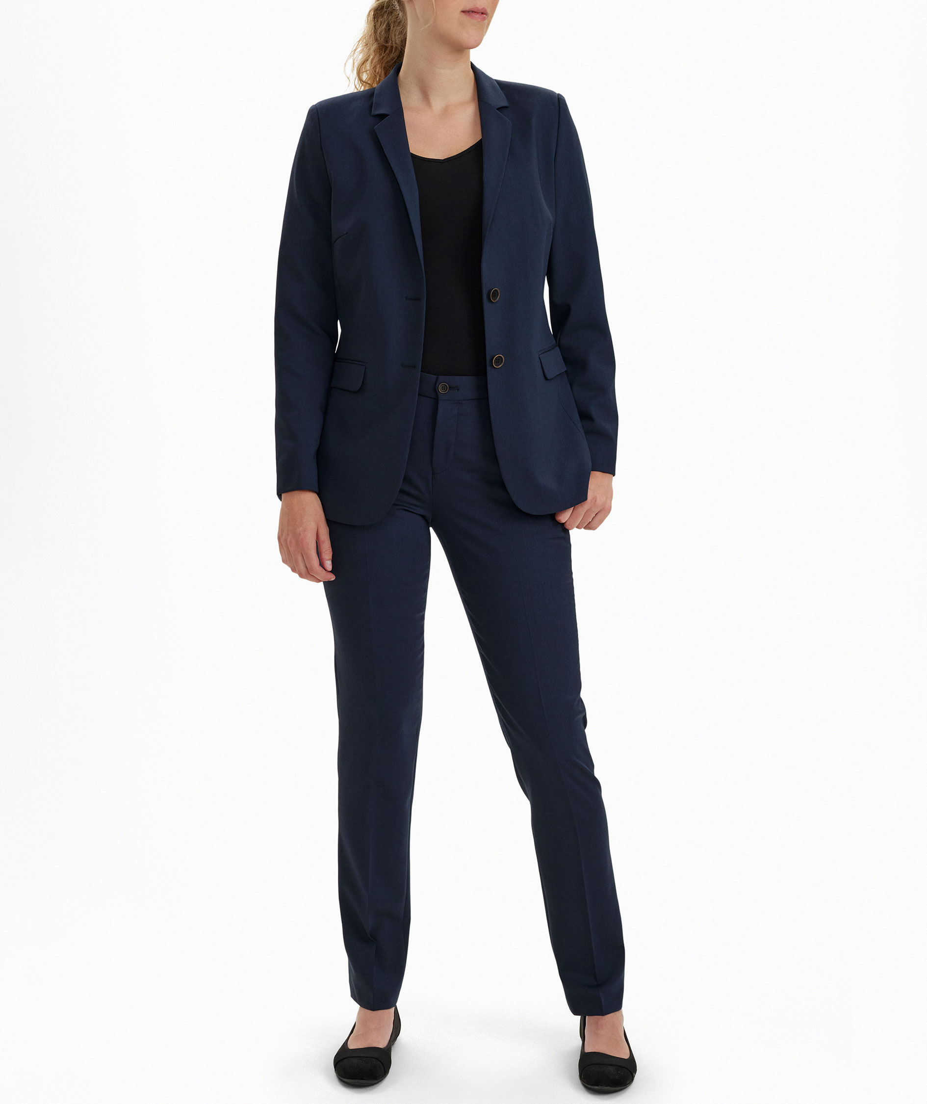 Sunwill Traveller Modern fit kavaj dam med ull, Dark blue