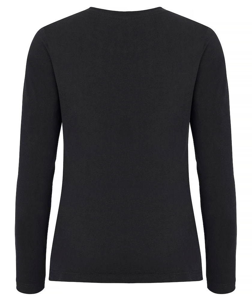 Clique dame Premium Fashion langermet T-skjorte, Svart