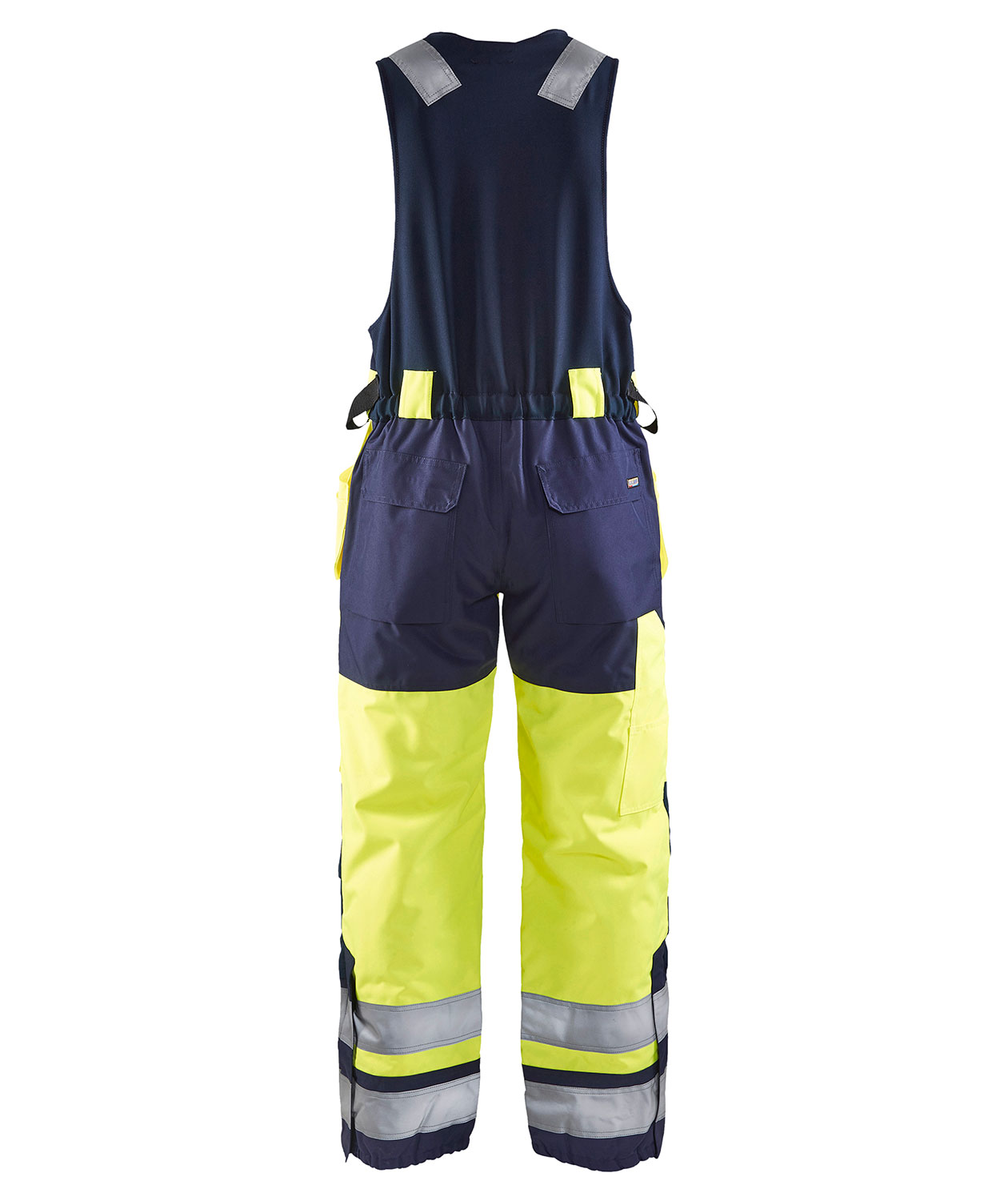 Bl&aring;kl&auml;der vinter v&auml;stbyxa, Varsel gul/marinbl&aring;