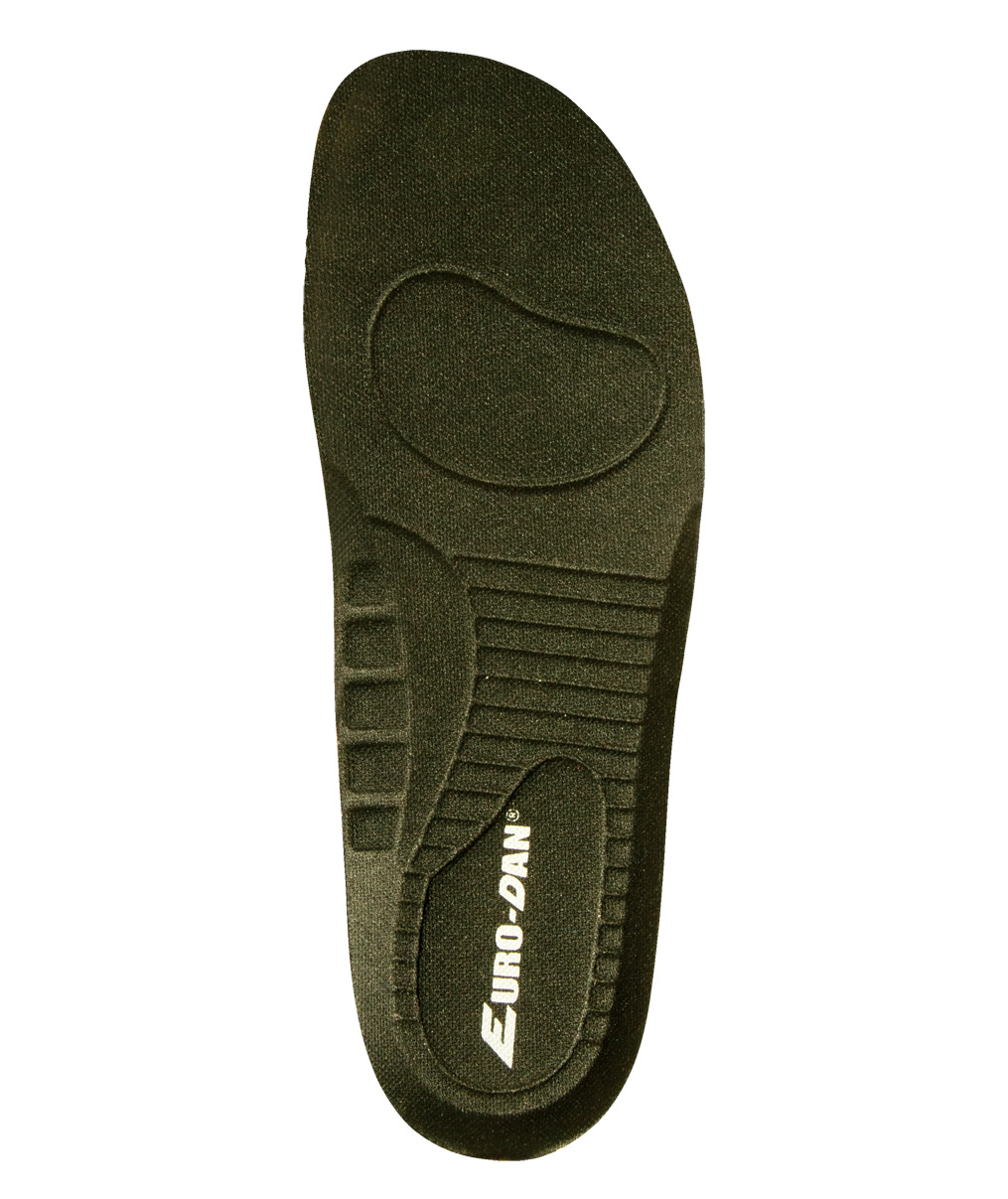 Euro-Dan Flex innl&auml;ggssulor till tr&auml;skor med h&auml;lkappa, Svart