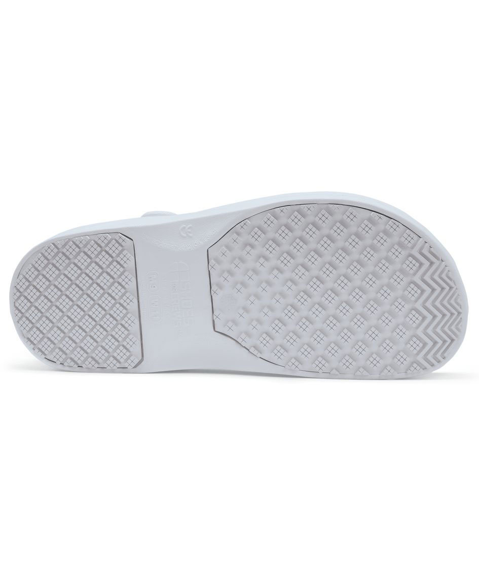 Shoes For Crews Zinc clogs with heel strap OB, White, large image number 5