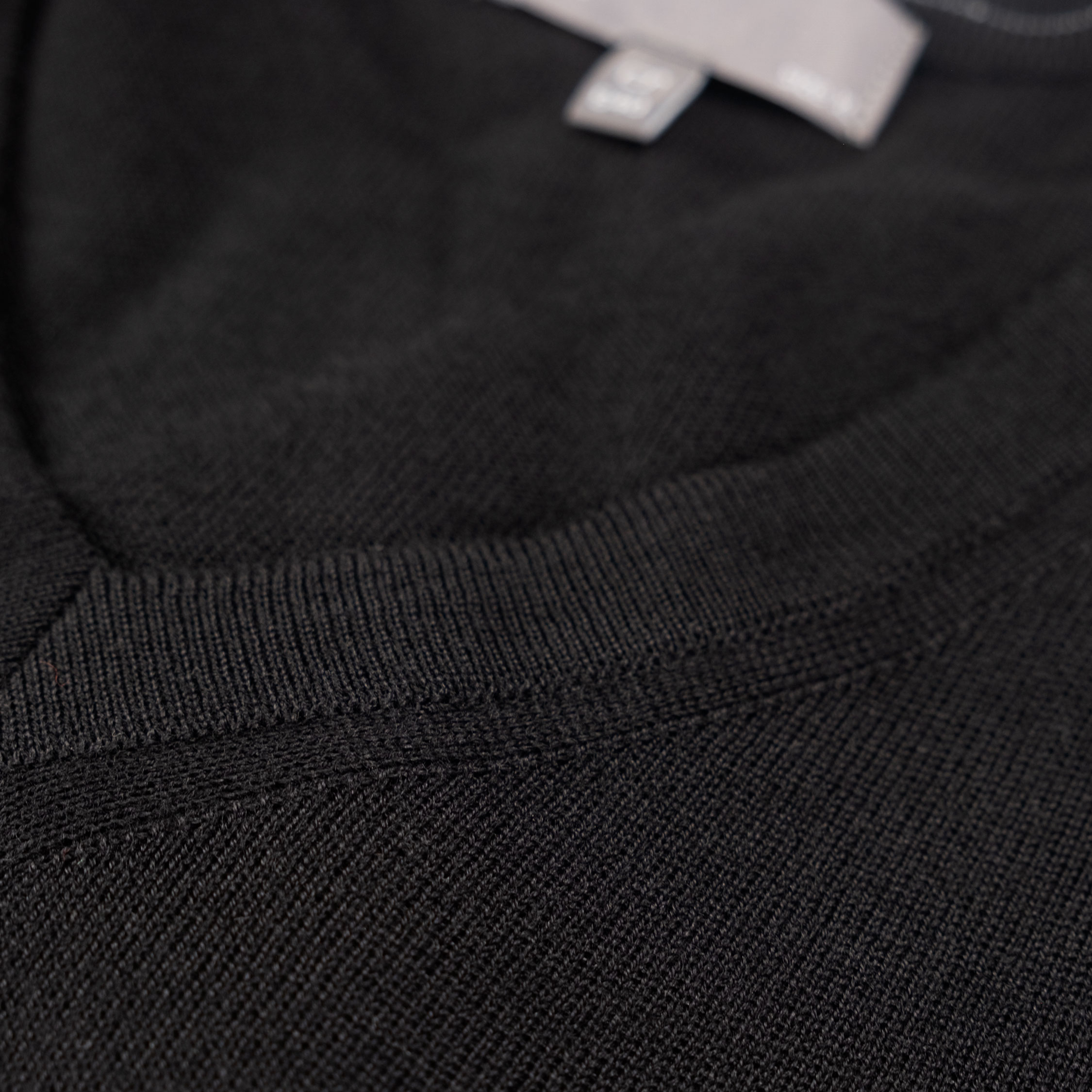 ID striktr&oslash;je med merinould, Sort, large image number 5