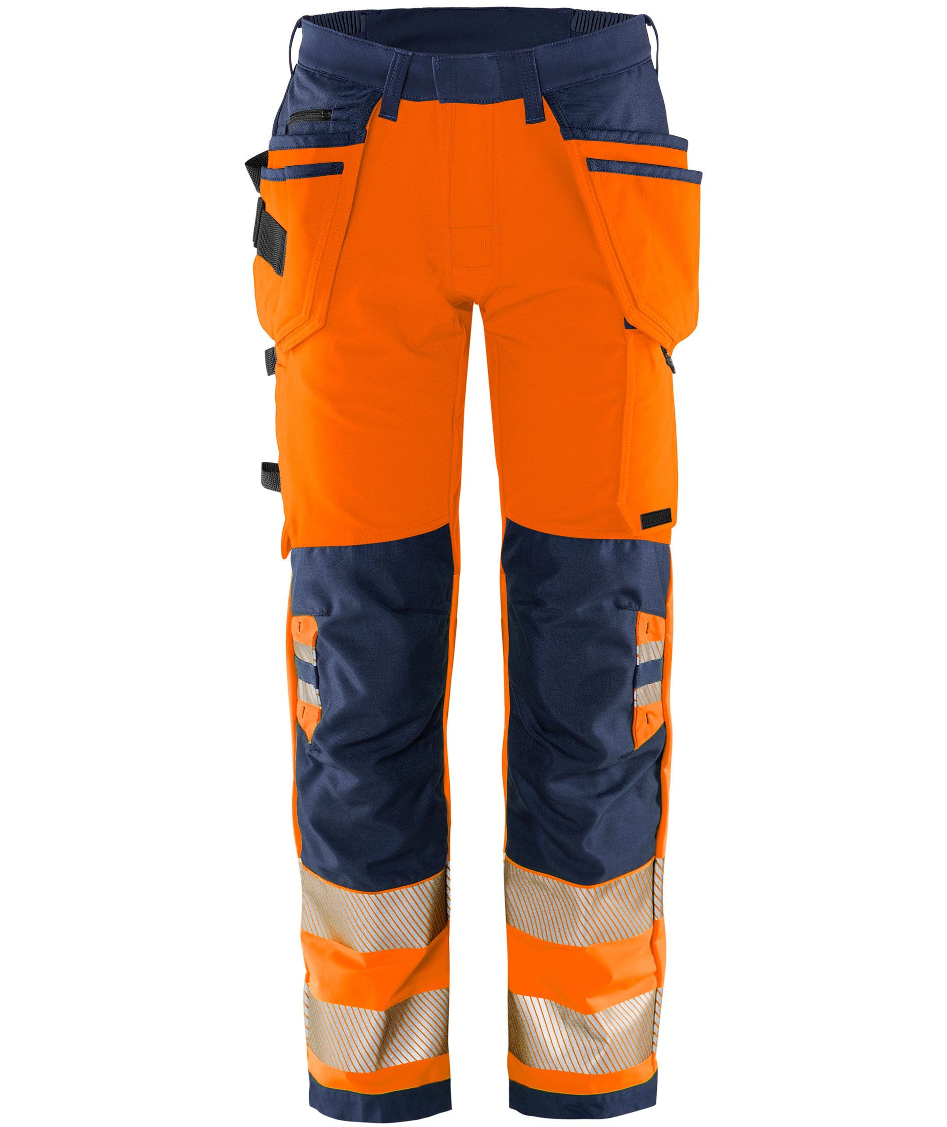 Fristads Green hantverksbyxa 2644 GSTP full stretch, Varsel Orange/Marinbl&aring;, Varsel Orange/Marinbl&aring;, swatch