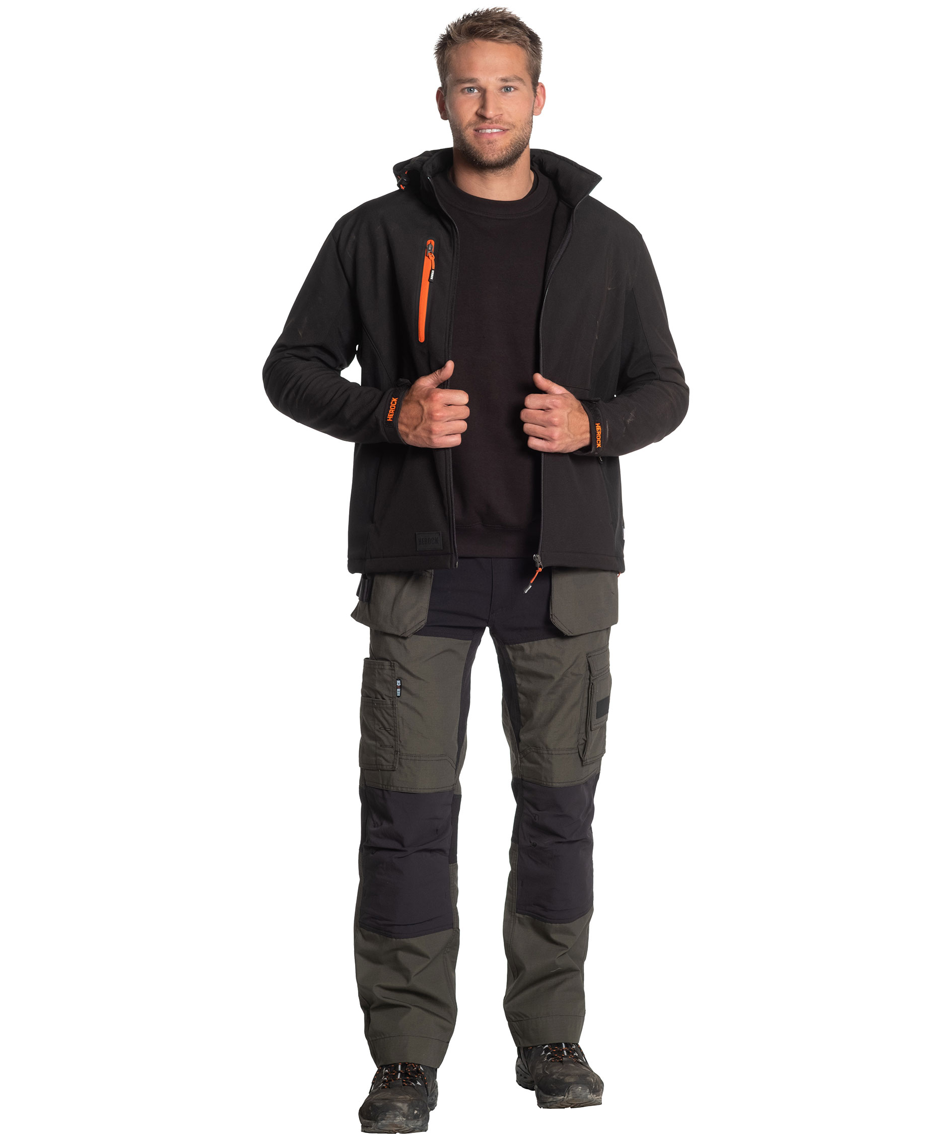 HEROCK Spector craftsman trousers, Dark Khaki/Black, large image number 1