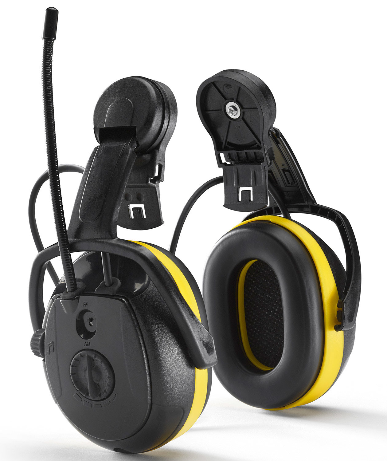 Hellberg Secure RELAX h&oslash;rev&aelig;rn til hjelmmontering, Sort/Gul, Sort/Gul, large image number 0