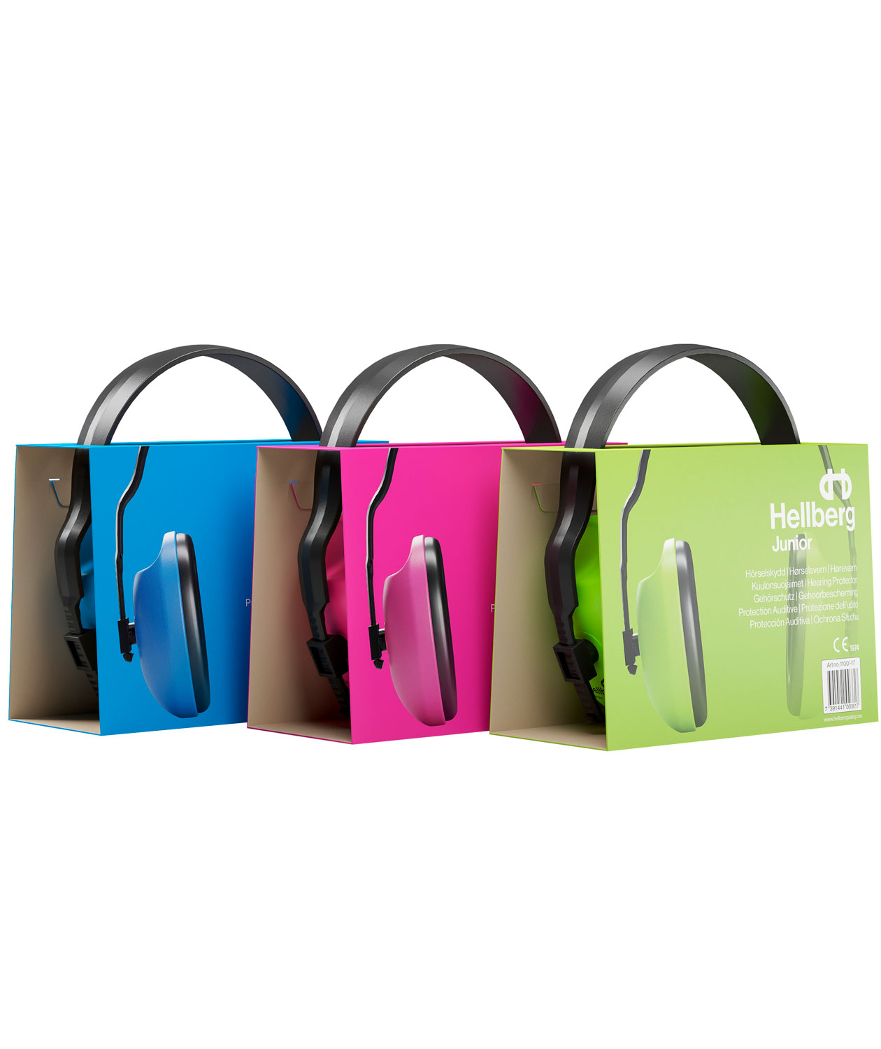 Hellberg ear defenders for kids, Rosa, Rosa, large image number 2