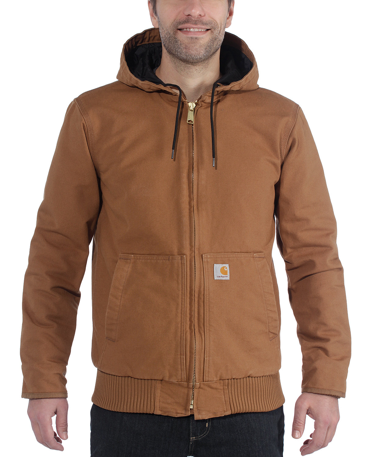 Carhartt Duck Active arbetsjacka, Carhartt Brown, large image number 3
