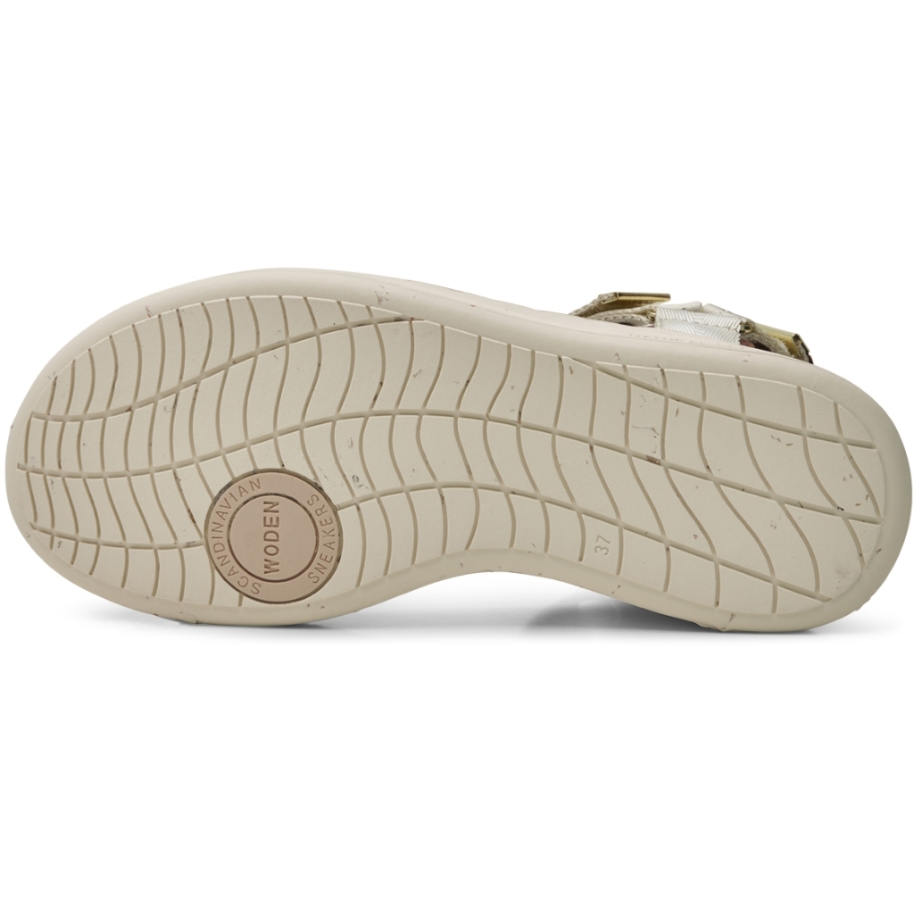 Woden Line women's sandals, Ivory, large image number 6