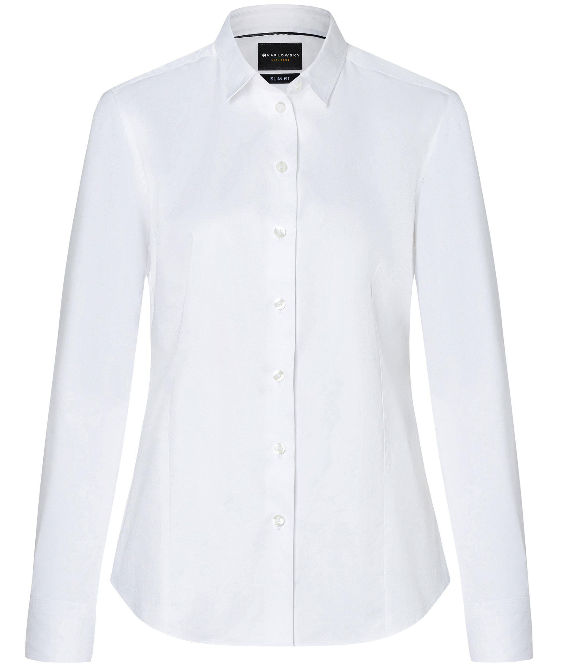 Karlowsky modern fit stretch dameskjorte, White