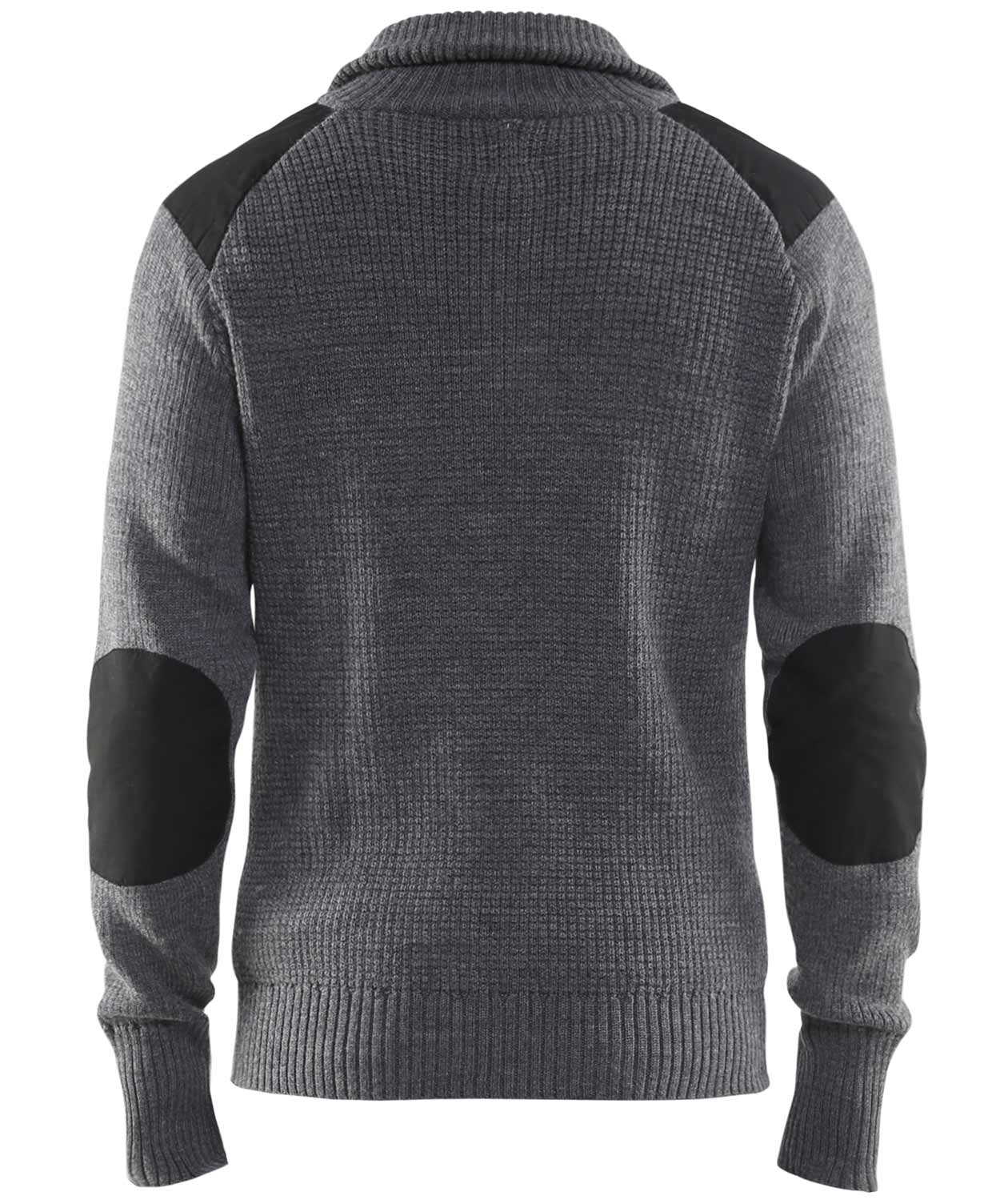 Bl&aring;kl&auml;der ull genser, Gr&aring;melert/M&oslash;rk Gr&aring;