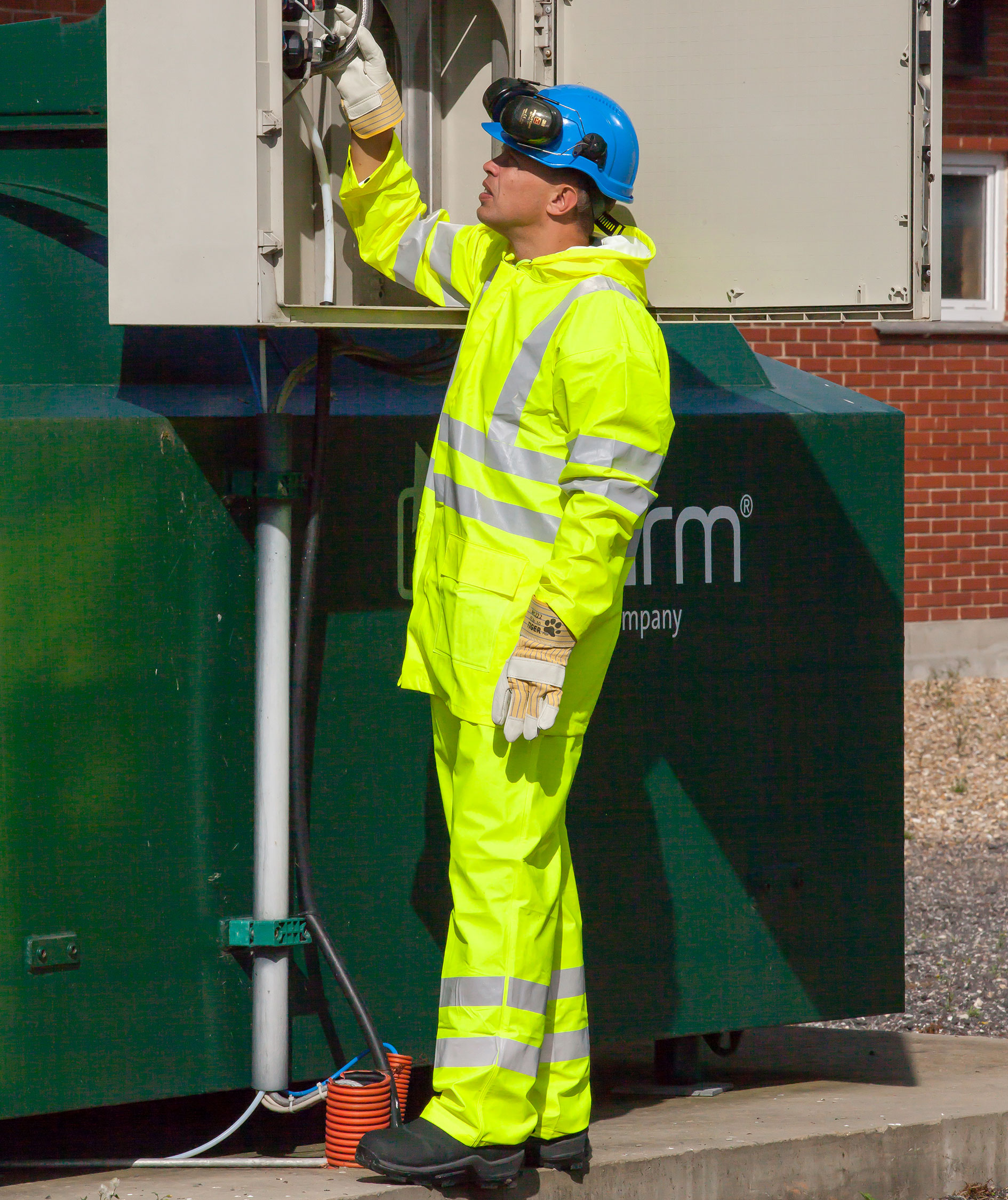 Lyngs&oslash;e Multinorm PU regnbukser, Hi-Vis&nbsp;Gul