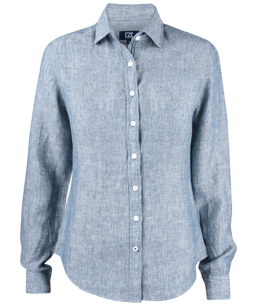 Cutter & Buck Summerland Modern fit linneskjorta dam, Denim Melange