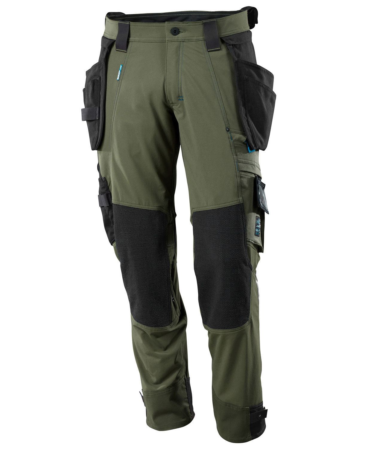 Mascot Advanced h&aring;ndv&aelig;rkerbukser Full stretch, Mosgr&oslash;n, Mosgr&oslash;n, swatch