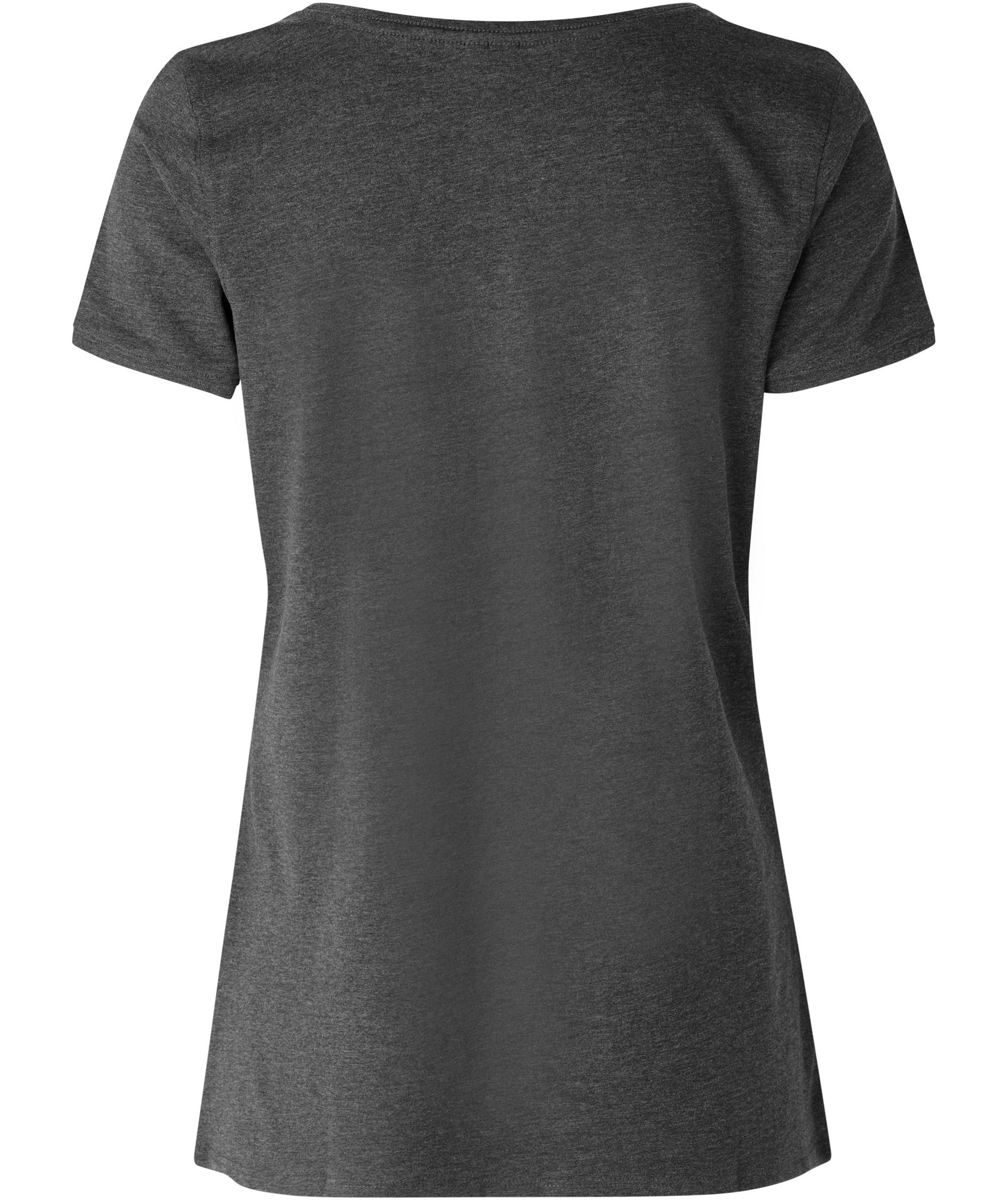 ID Damen T-Shirt, Anthrazitgrau Melange