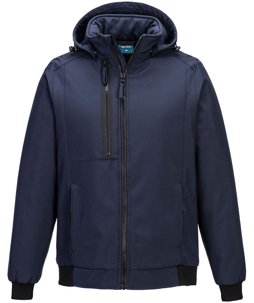Portwest WX2 Eco softshelljacka, M&ouml;rk Marinbl&aring;