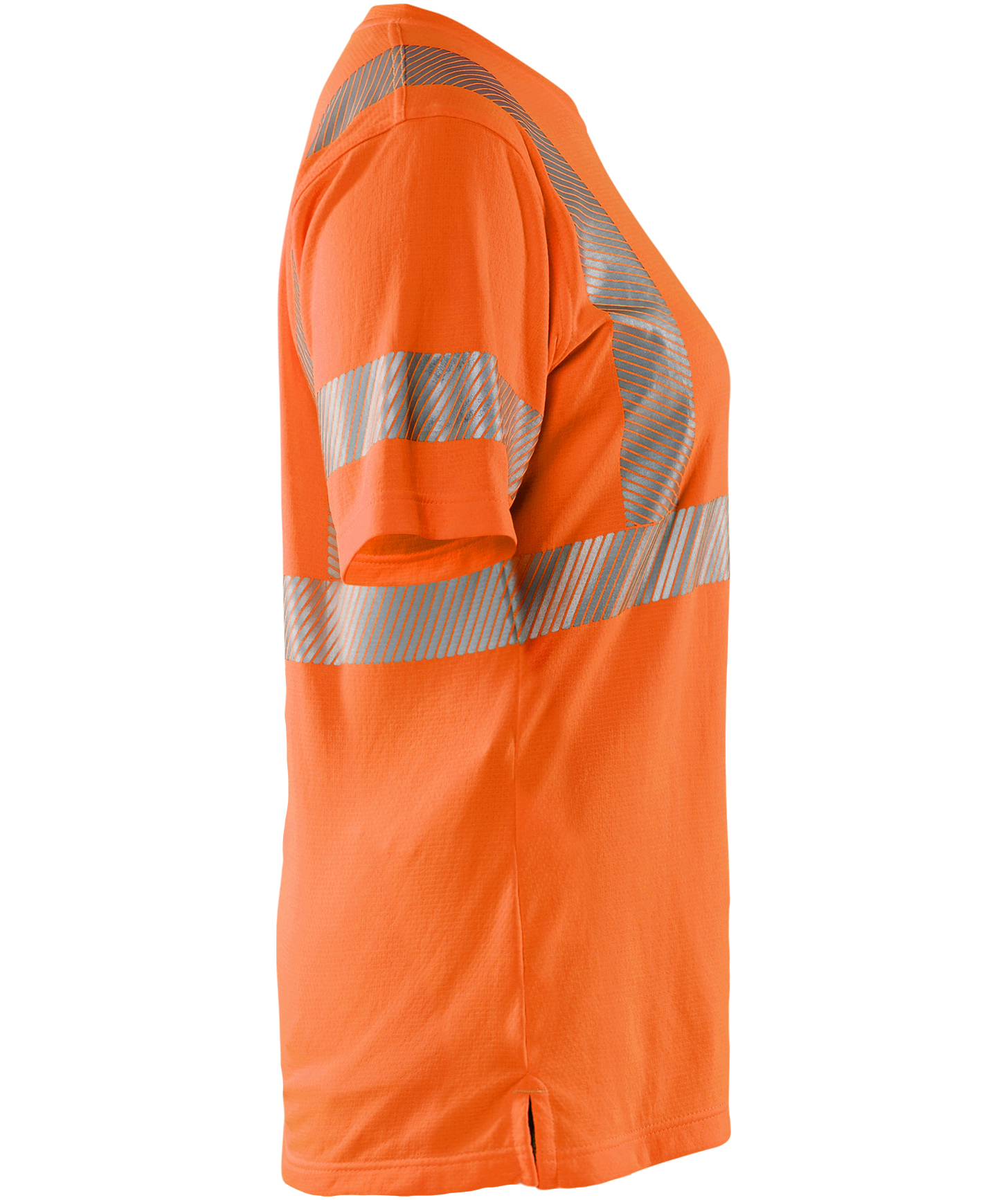 Bl&aring;kl&auml;der dame T-skjorte, Hi-vis Orange, large image number 3
