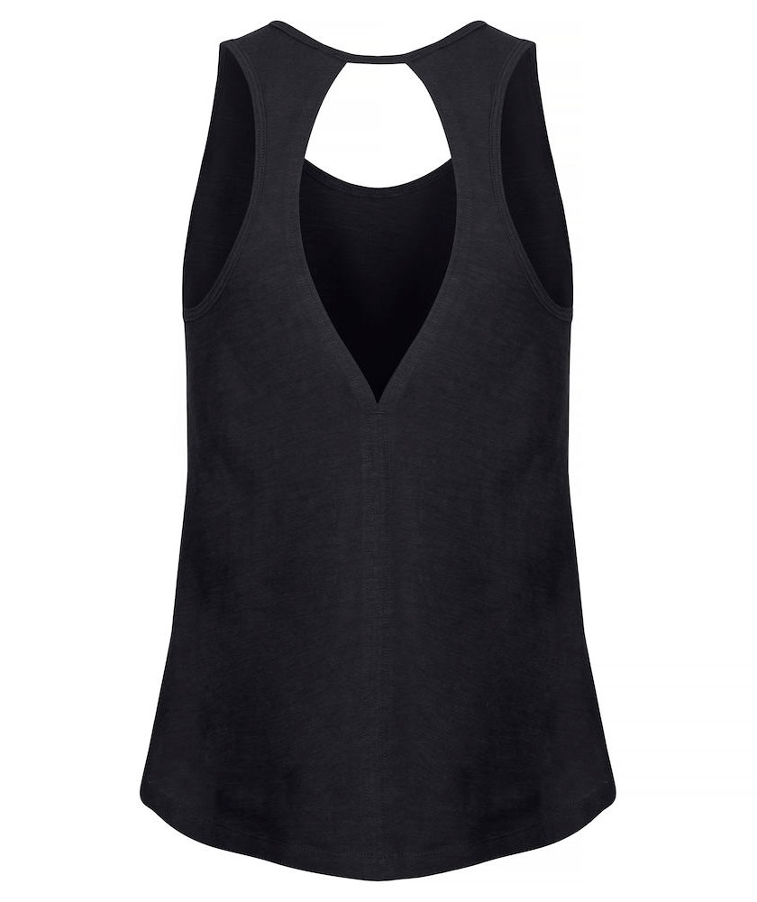 Clique Slub Tanktop dam, Svart