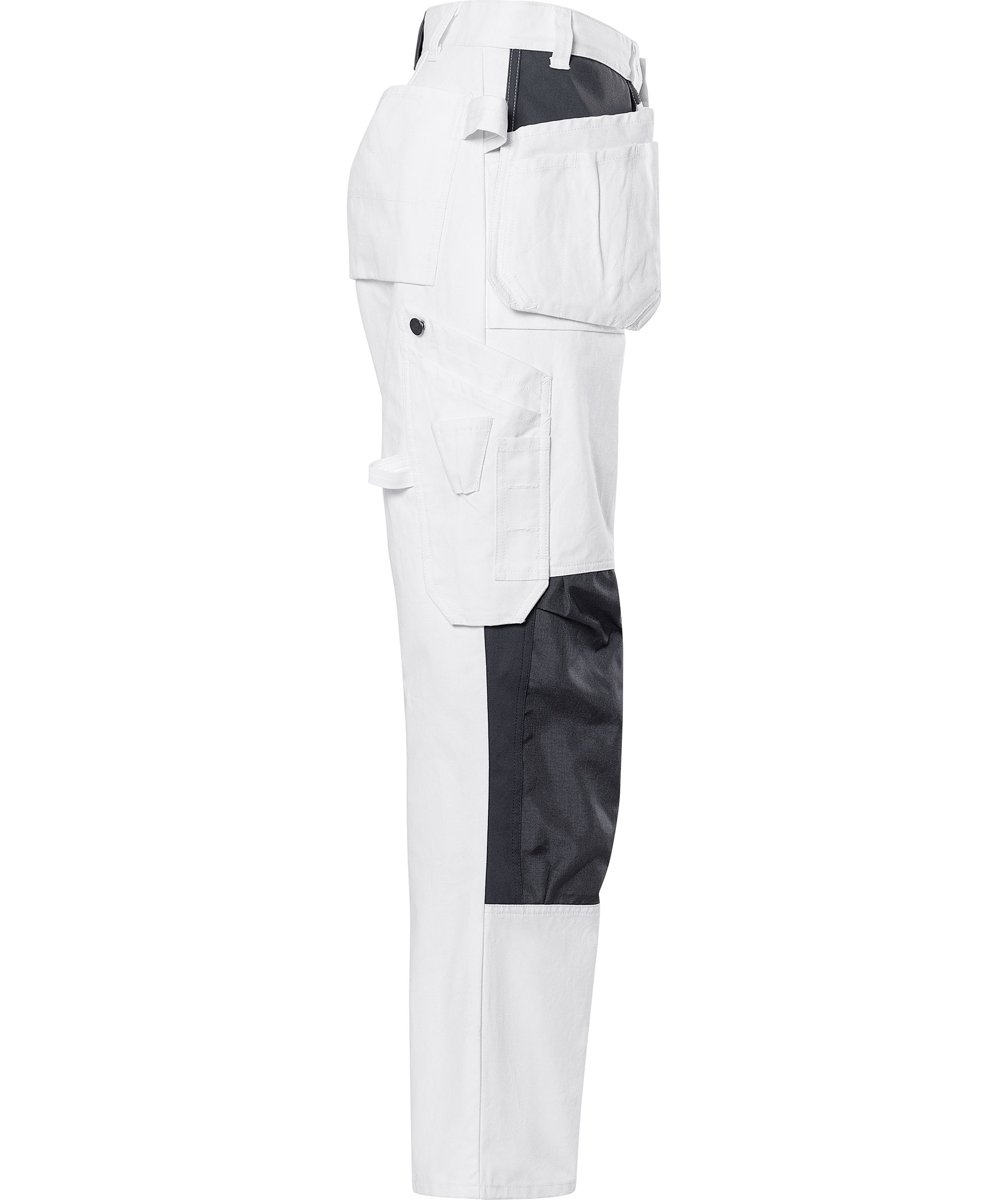 Fristads Craftsmen's trousers 258 BM, White, large image number 2
