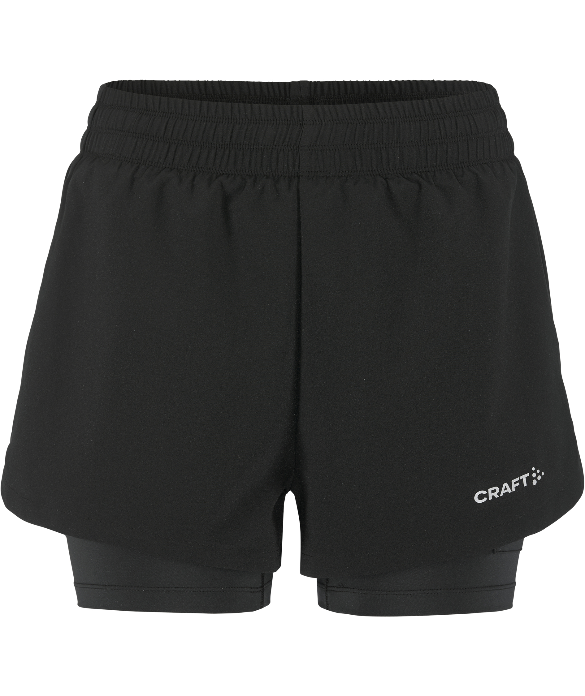 Craft ADV Essence 2-i-1 dame shorts 2, Black