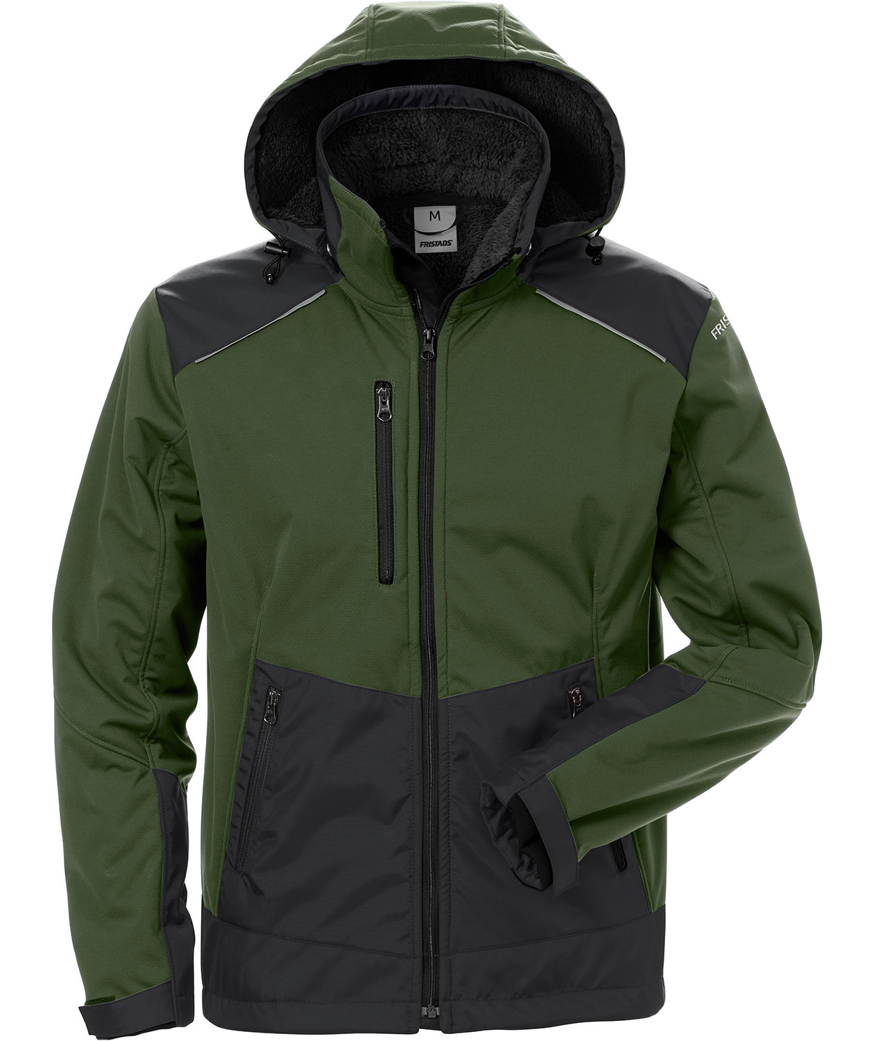 Fristads softshell vinterjakke 4060, Armygr&oslash;nn/Svart