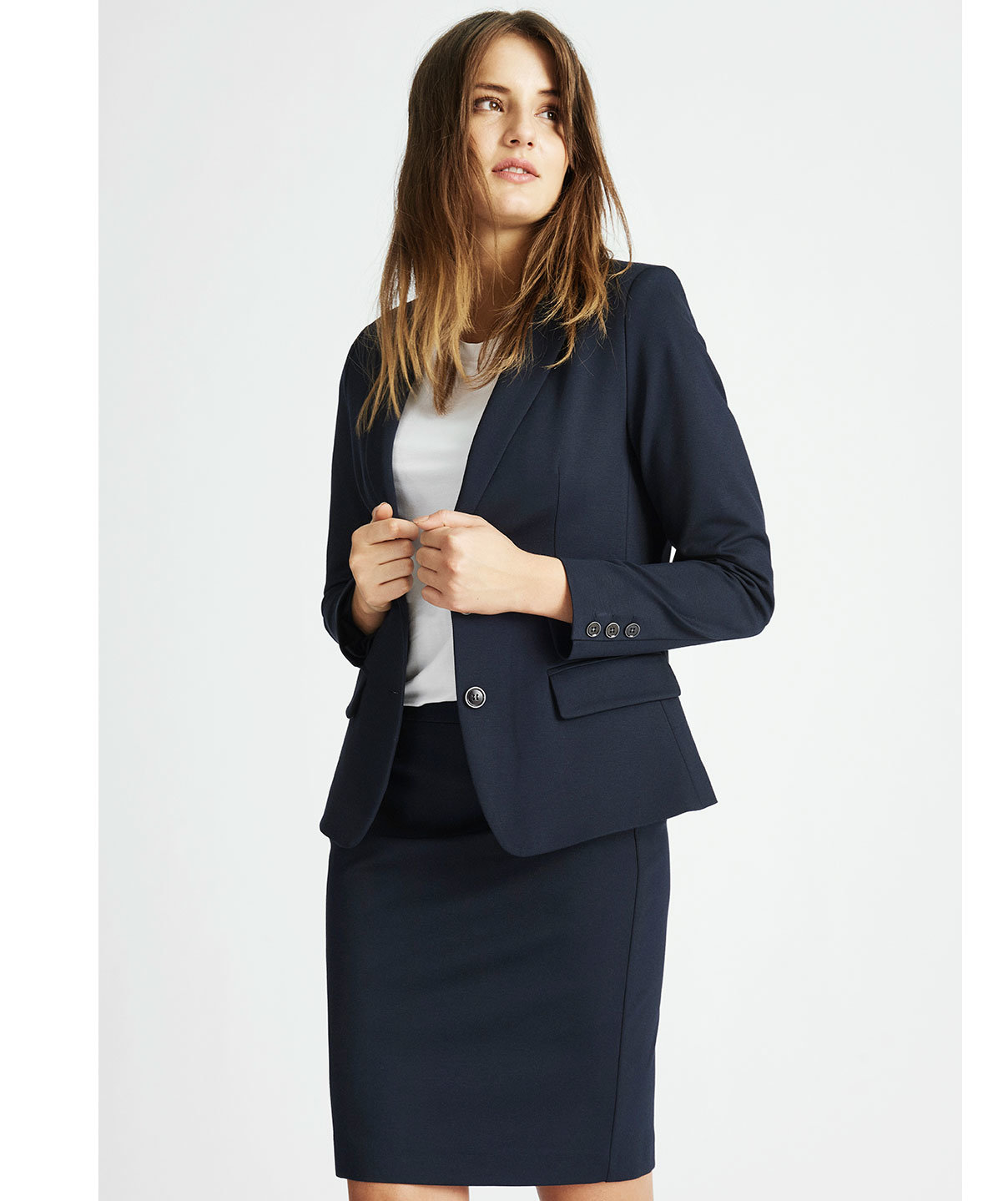 Claire Woman Nita dame skj&oslash;rt, Navy, large image number 3