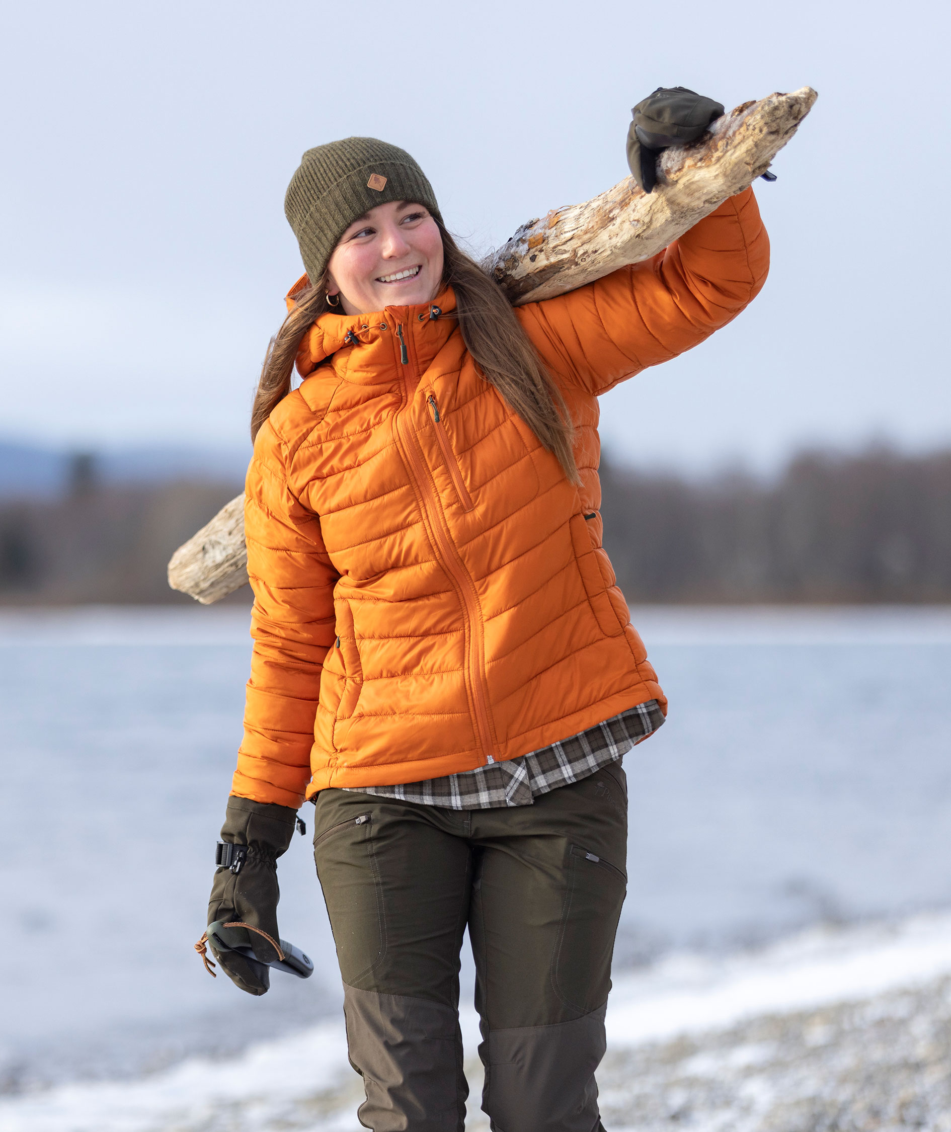 Pinewood&nbsp;Abisko Insulation vatteret damejakke, Burned Orange, large image number 13