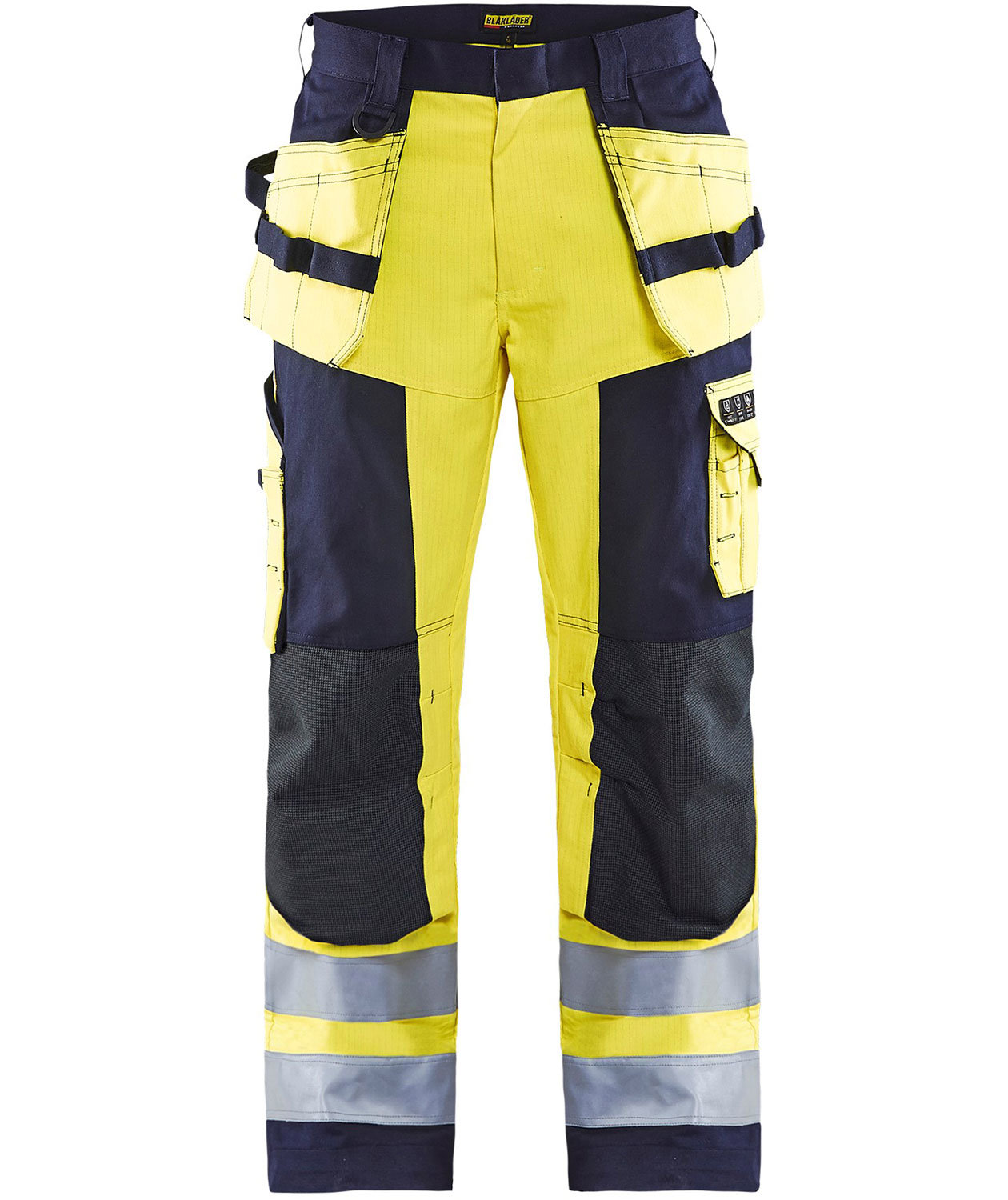 Bl&aring;kl&auml;der Multinorm Handwerkerhose, Hi-vis gelb/marine, large image number 0