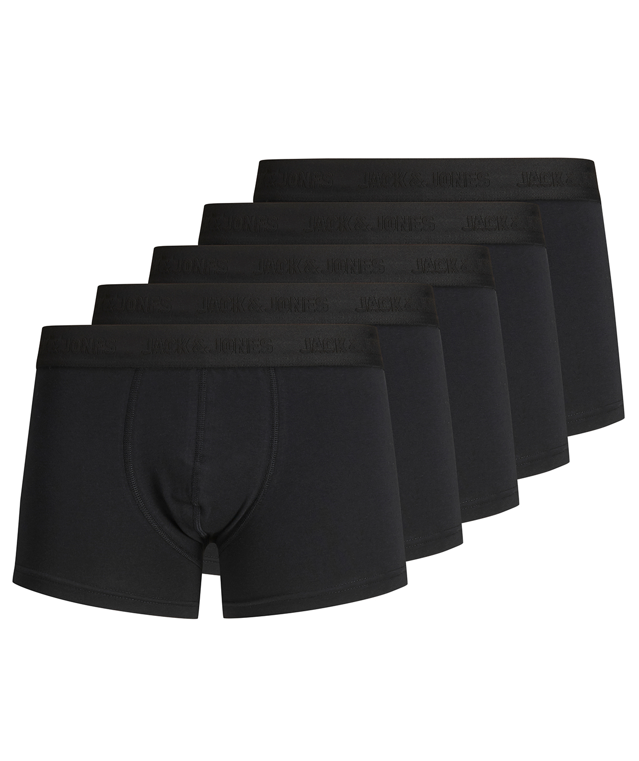 Jack & Jones JACTONE 5-pack kalsonger, Svart