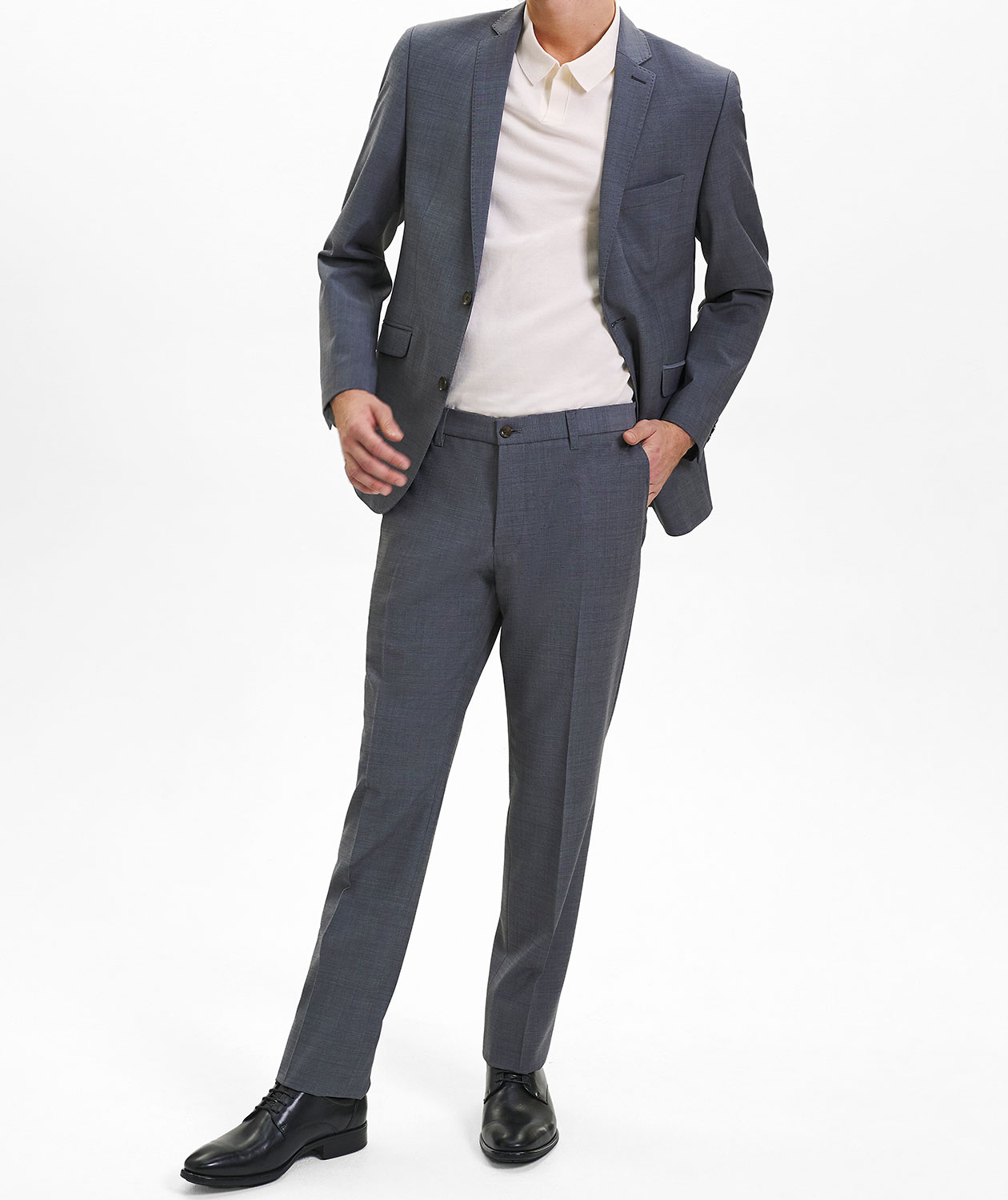 Sunwill Weft Stretch Modern fit ull byxa, Mellangr&aring;, large image number 1