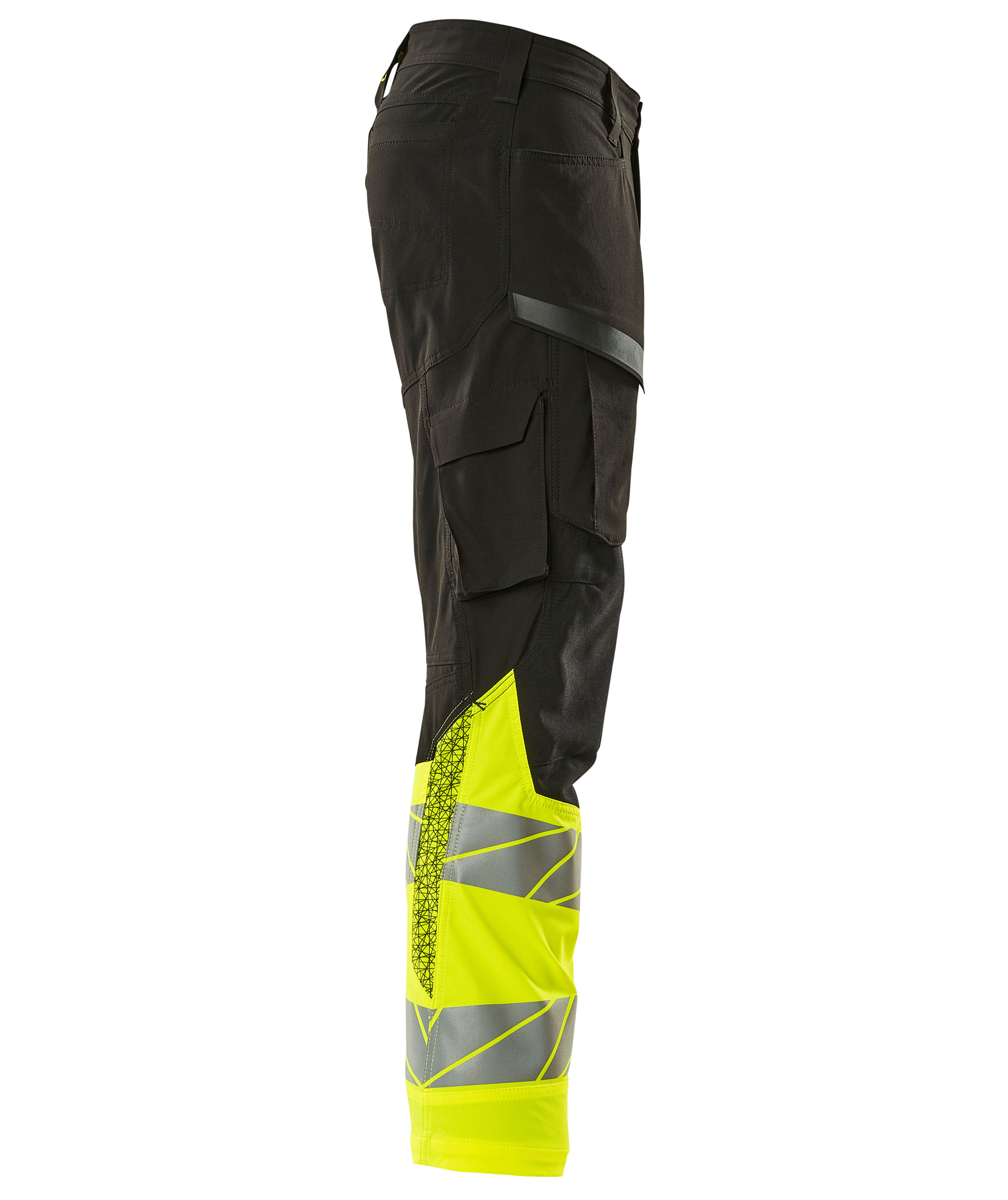 Mascot Accelerate Safe Diensthose full stretch, Schwarz/Hi-Vis Gelb, large image number 2