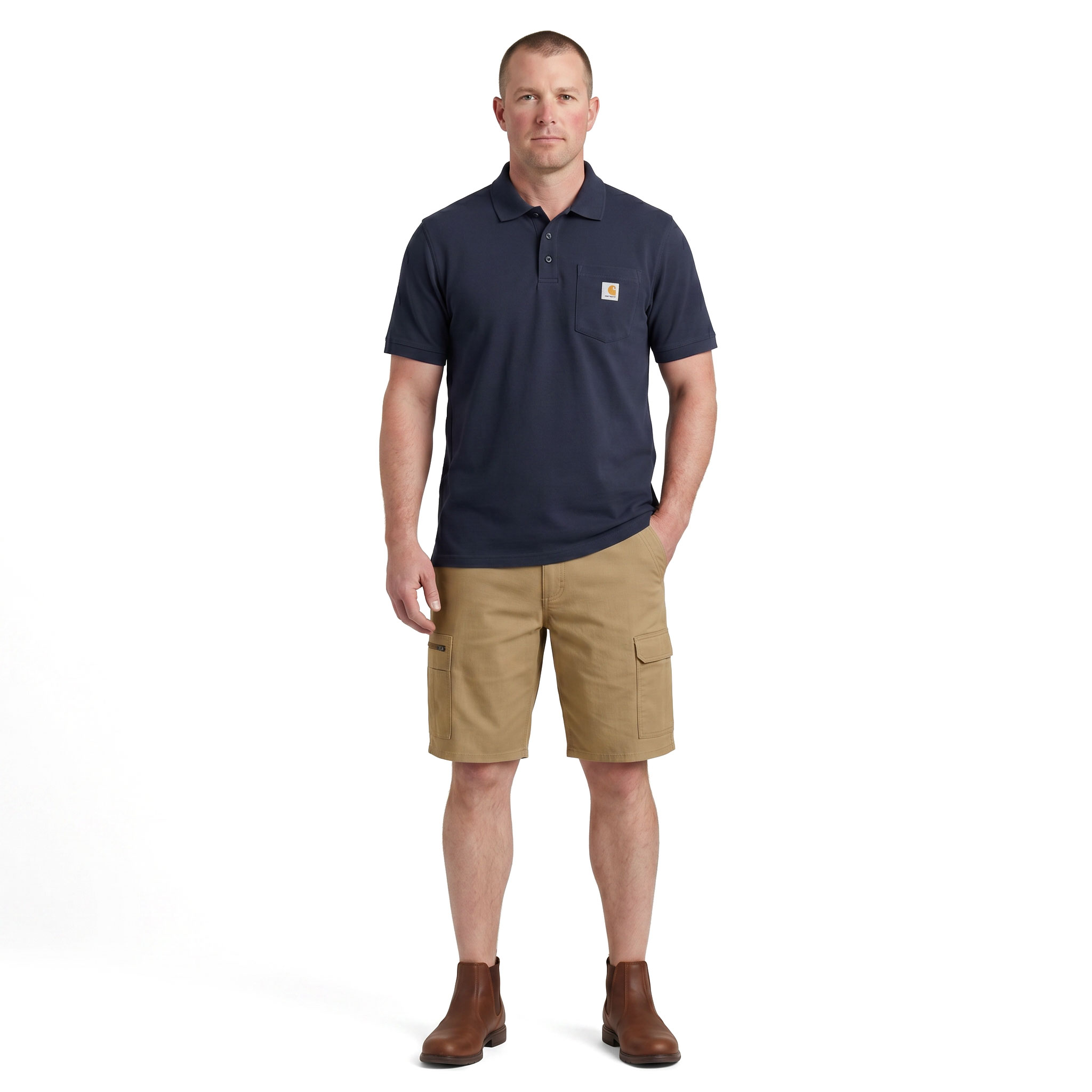 Carhartt cargoshorts og polo T-skjorte, , large image number 2