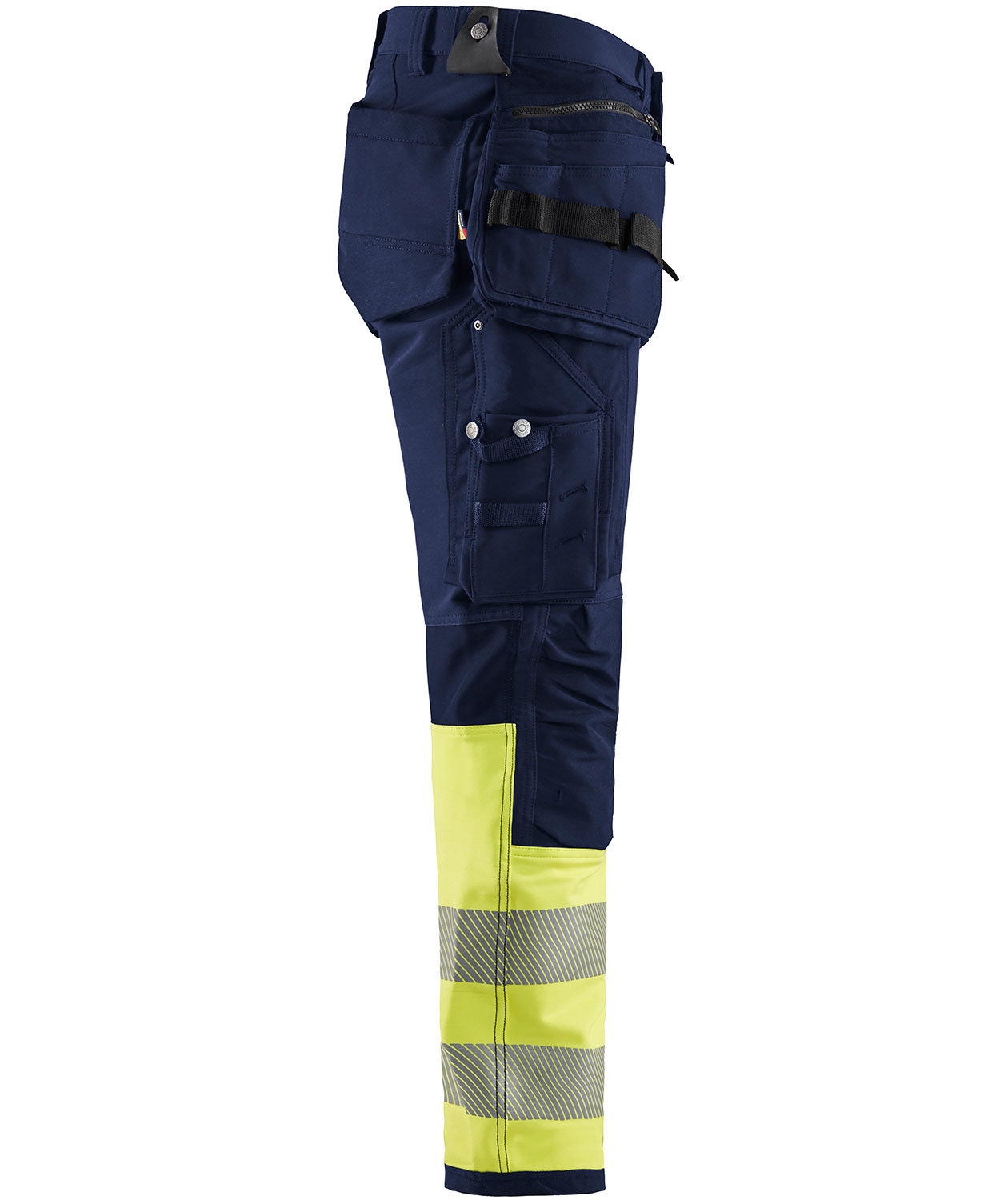 Bl&aring;kl&auml;der craftsman trousers full stretch, Marine/Hi-Vis yellow, large image number 3