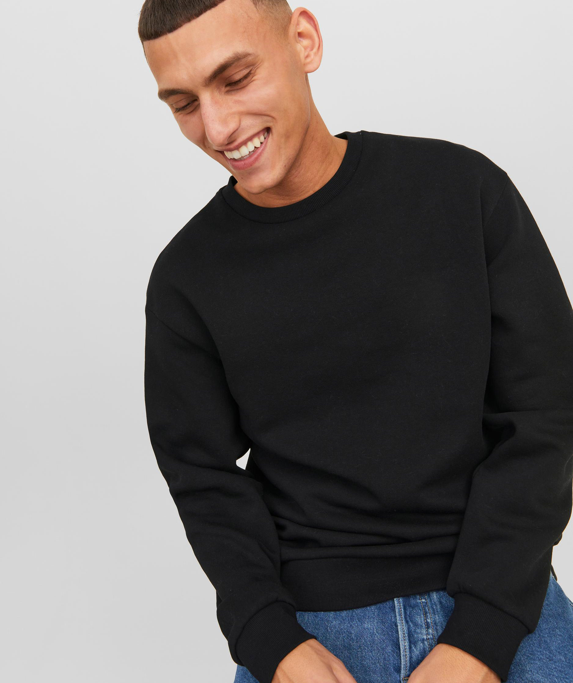 Jack & Jones JJEBRADLEY sweatshirt, Black, large image number 4