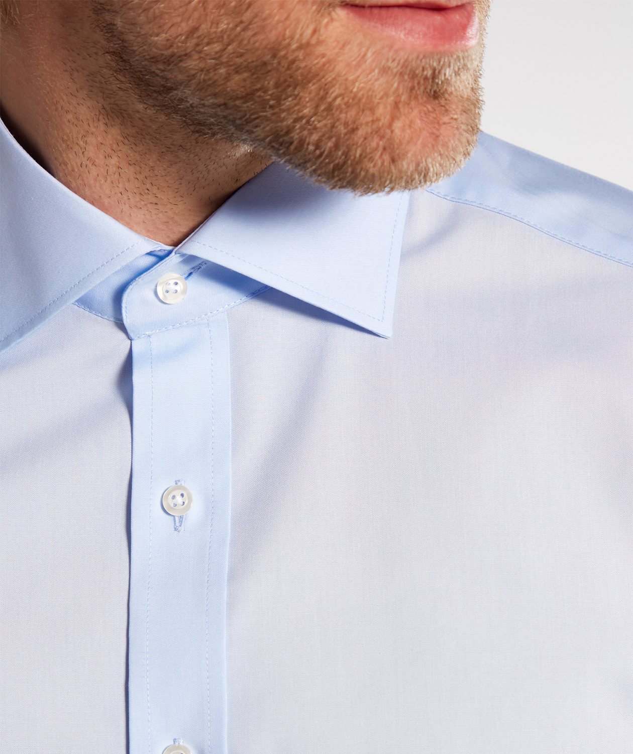 Eterna Uni Popeline Comfort fit Hemd, Hellblau, large image number 4