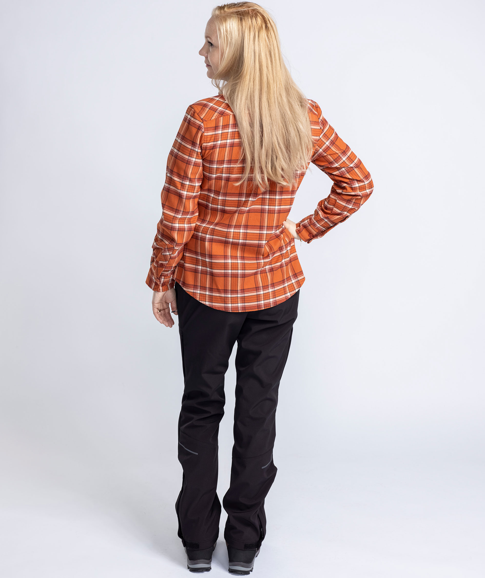 Pinewood Abisko Hiking Regular Fit dameskjorte, Burned Orange, large image number 5