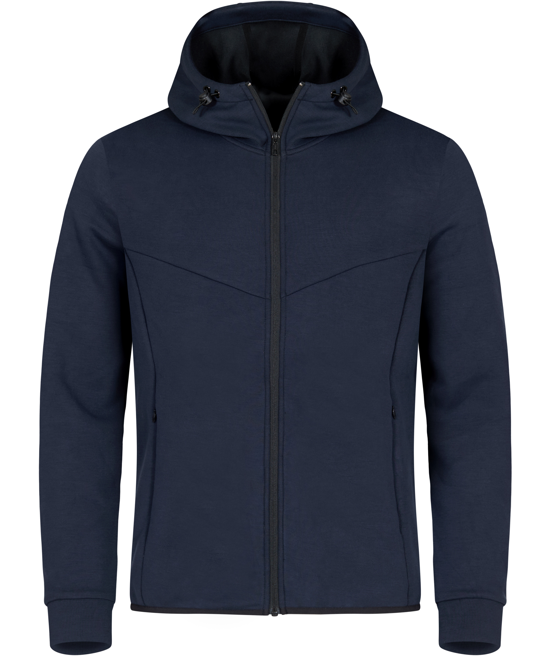 Clique Hayden Hoody Full Zip hoodie med blixtl&aring;s, Dark navy