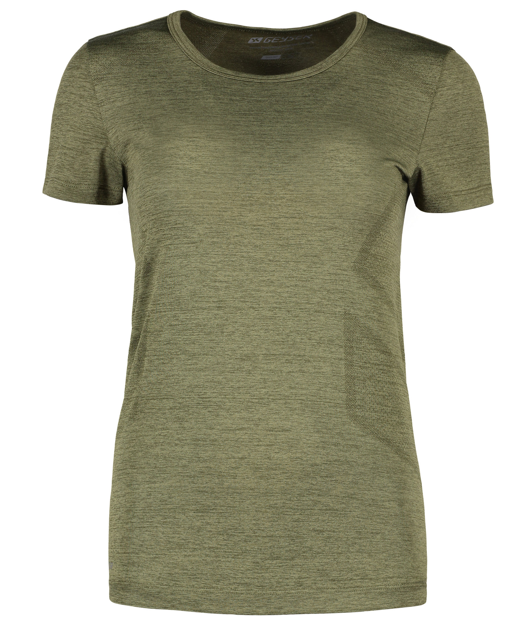 GEYSER s&ouml;ml&ouml;s T-shirt dam, Olivmelerad