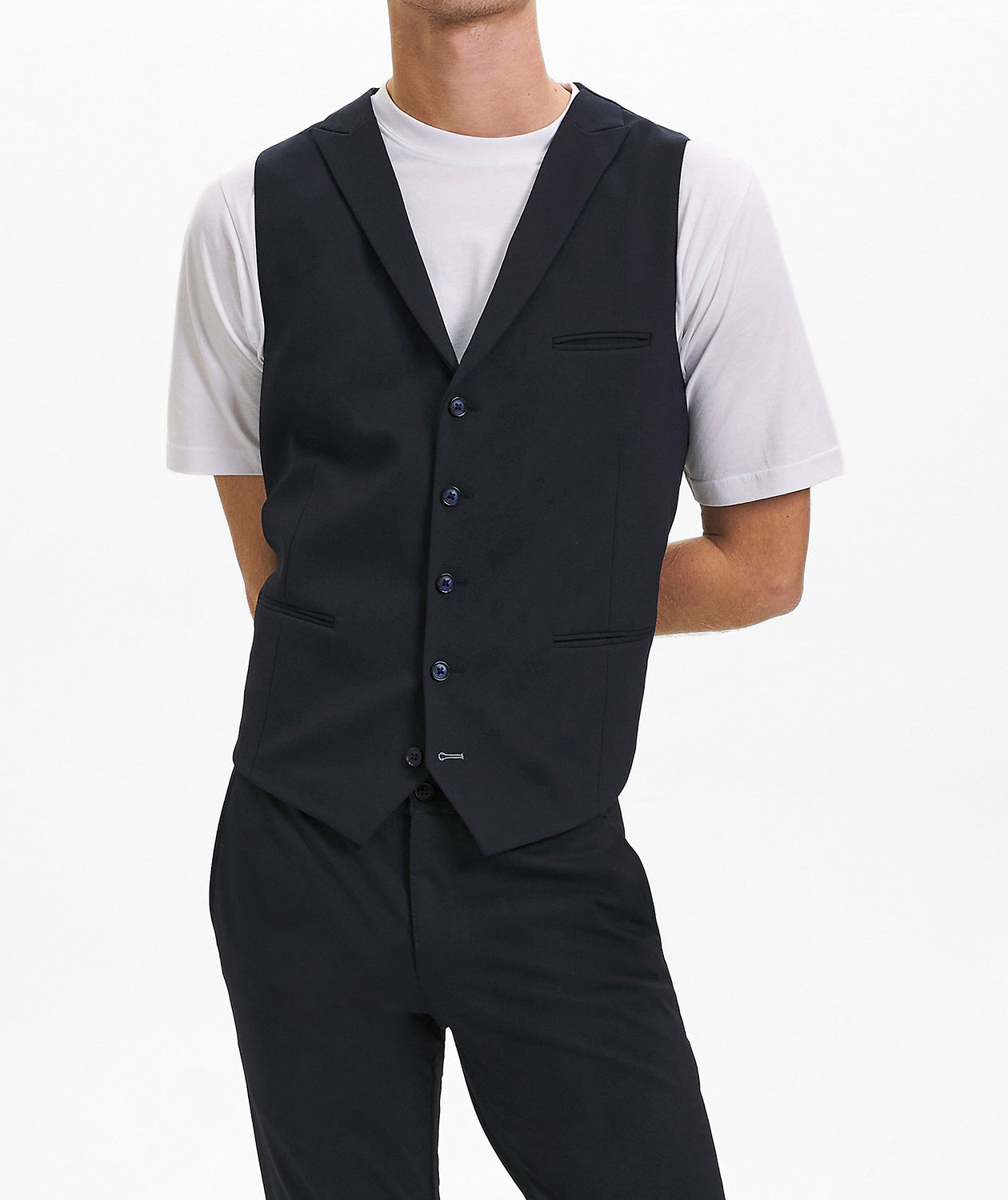 Sunwill Extreme Flexibility Modern fit v&auml;st, Navy