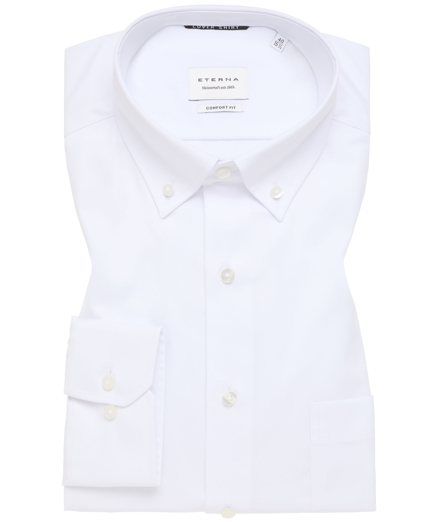 Eterna Cover Comfort fit Hemd, White, large image number 4