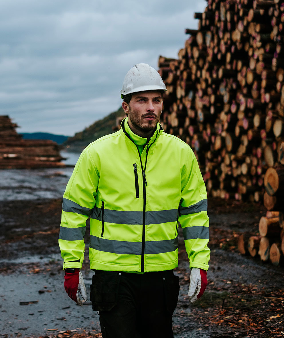 YOU Lysekil softshelljacka, Varsel Gul, large image number 1