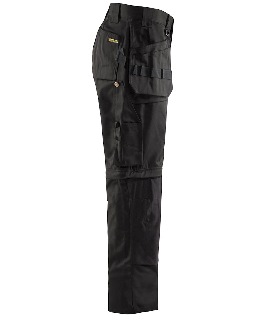 Bl&aring;kl&auml;der craftsman trousers w. zip-off, Black, large image number 3