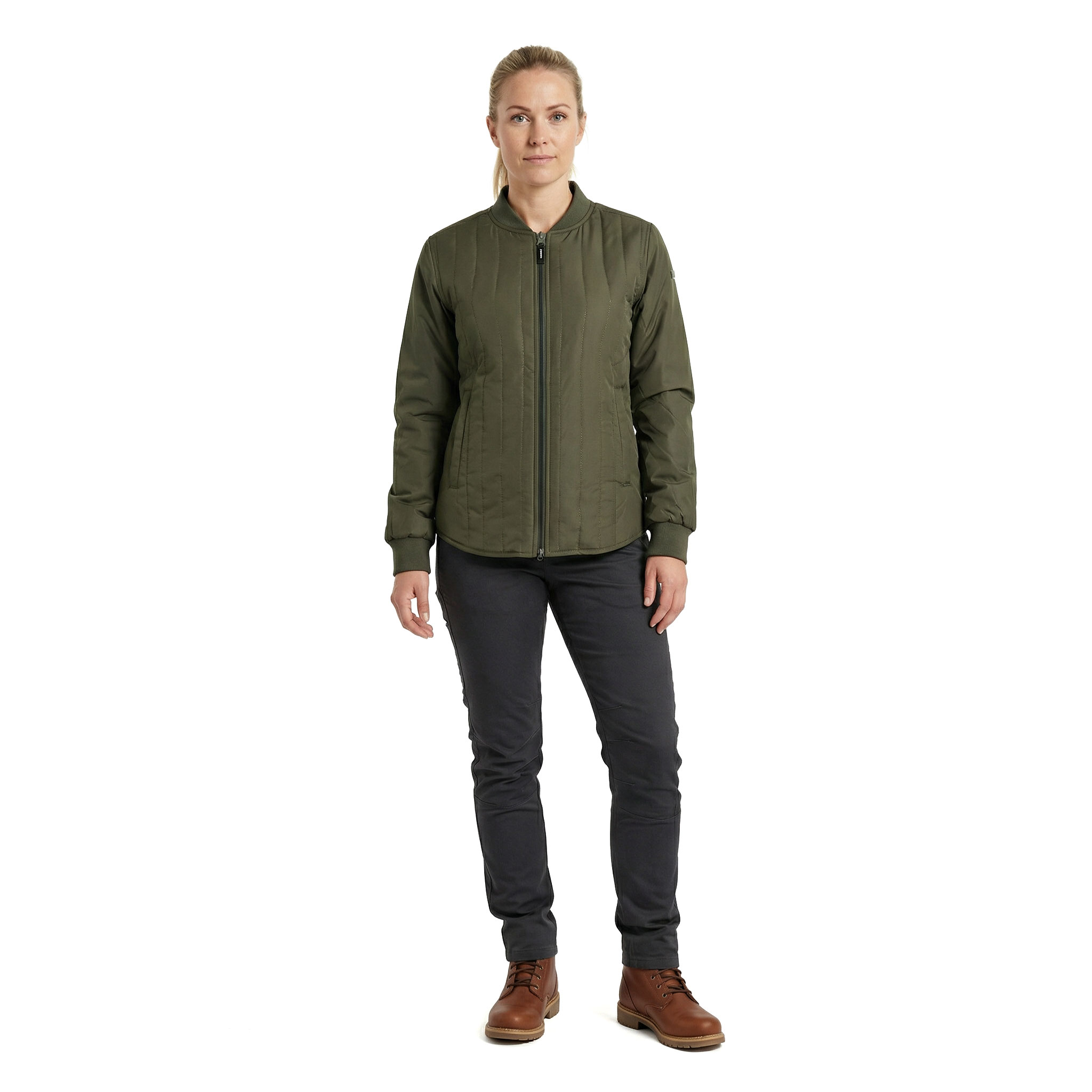 ID CORE women's thermal jacket, Olive Green, large image number 2