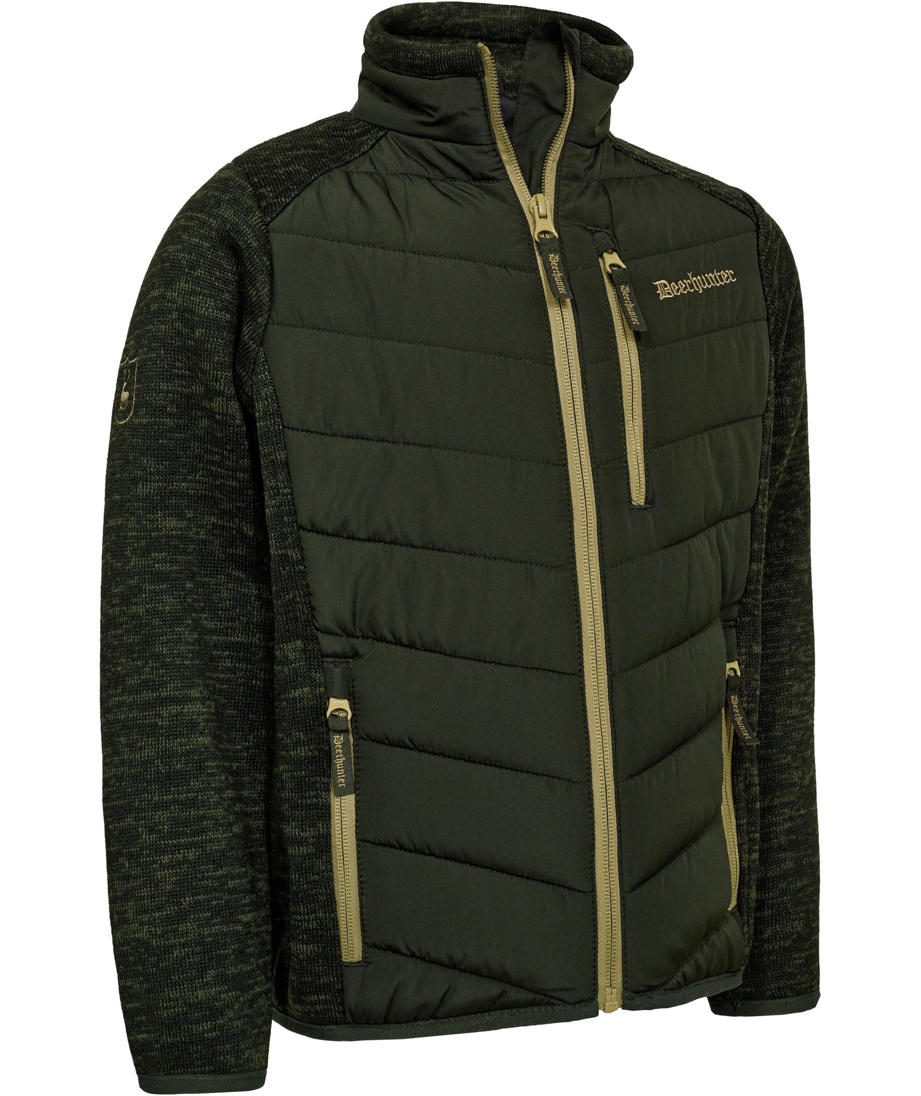 Deerhunter Moor vadderad jacka med stickning till barn, Forest Ember