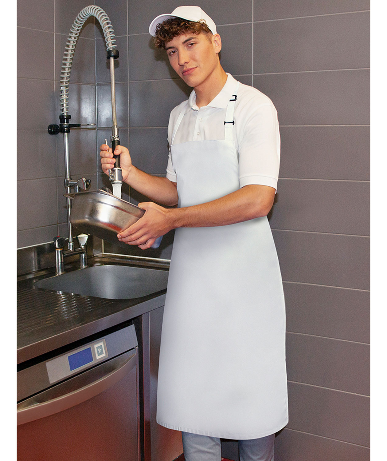 Karlowsky Basic vattenavvisande br&ouml;stlappsf&ouml;rkl&auml;de, Vit