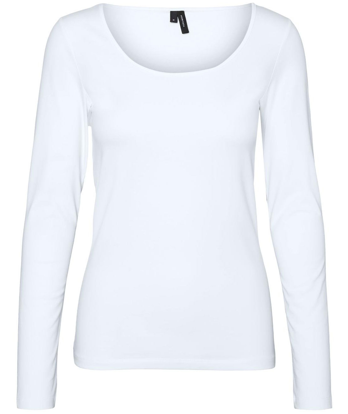 Vero Moda VMMAXI MY SOFT langermet dame T-skjorte, Bright White, Bright White, swatch