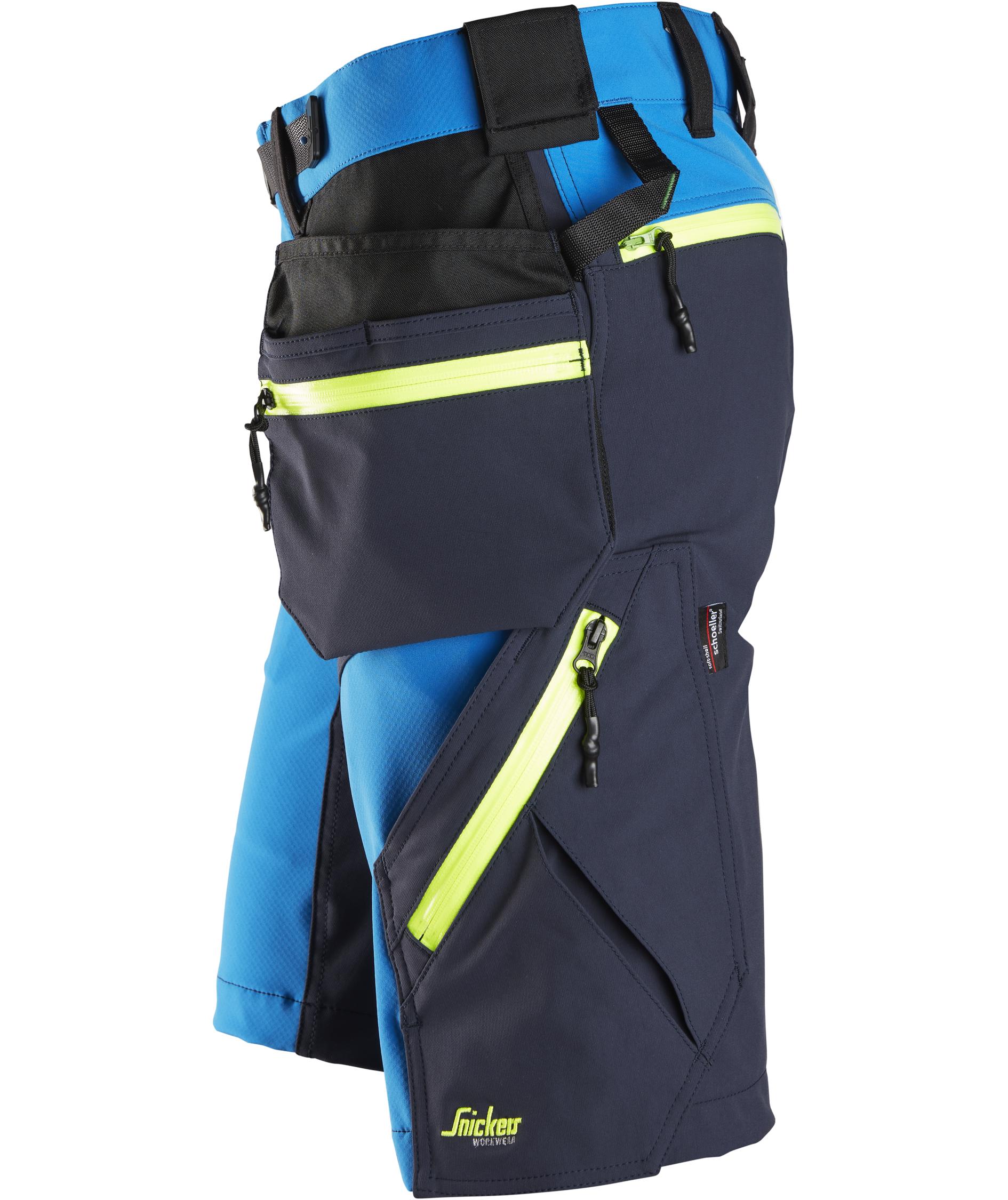 Snickers FlexiWork h&aring;ndverkershorts+ 6140, True Blue/Navy, large image number 3