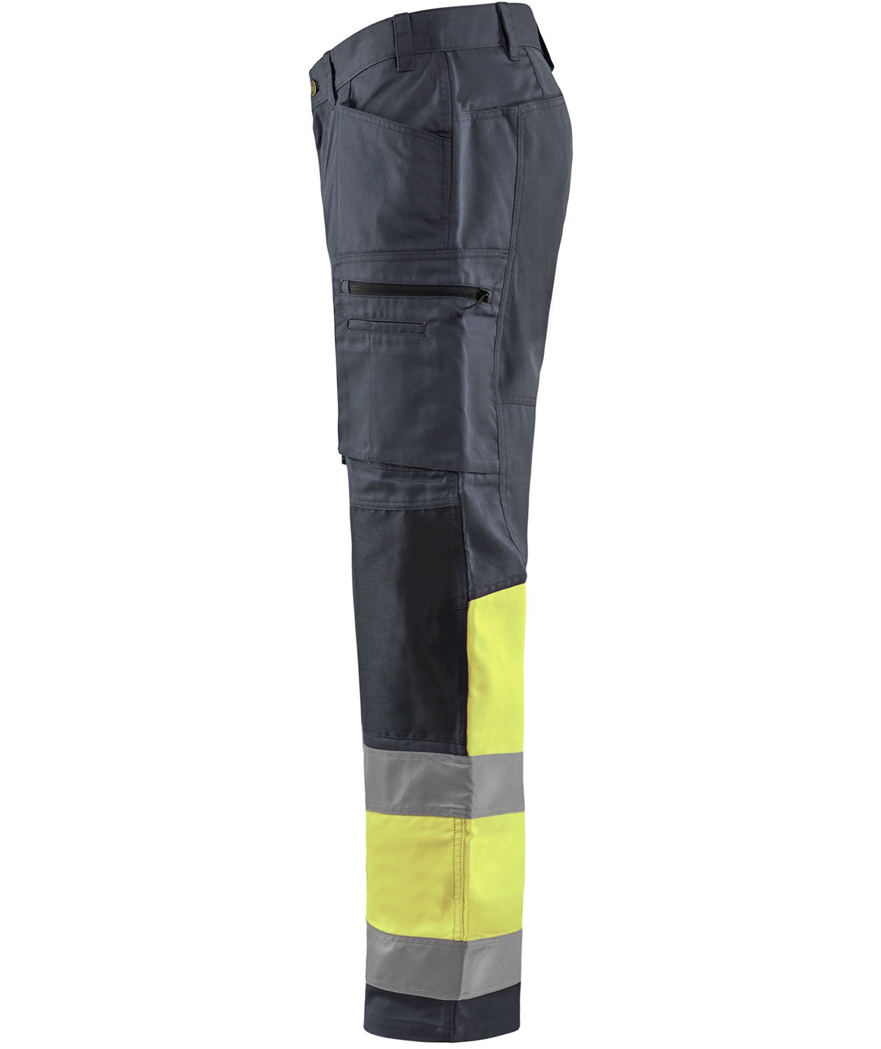 Bl&aring;kl&auml;der work trousers, Grey/Hi-Vis Yellow, large image number 2